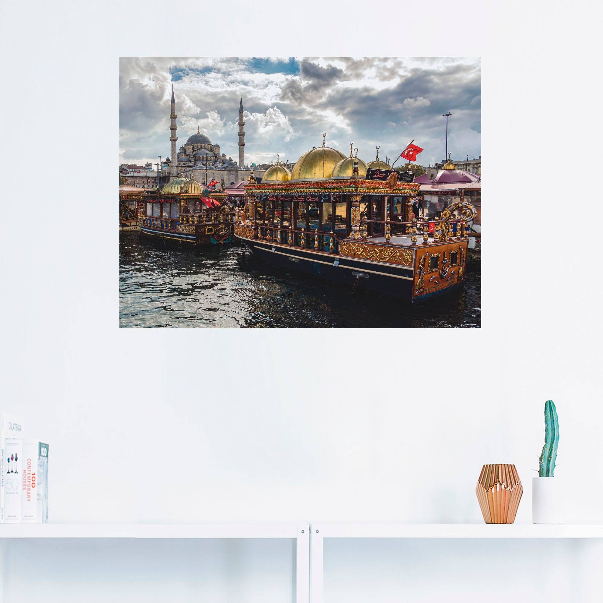auf St.), Artland als Shop im in »Blick Größen OTTO (1 Istanbul«, Gebäude, Wandaufkleber Wandbild oder Online versch. bestellen Leinwandbild, Poster