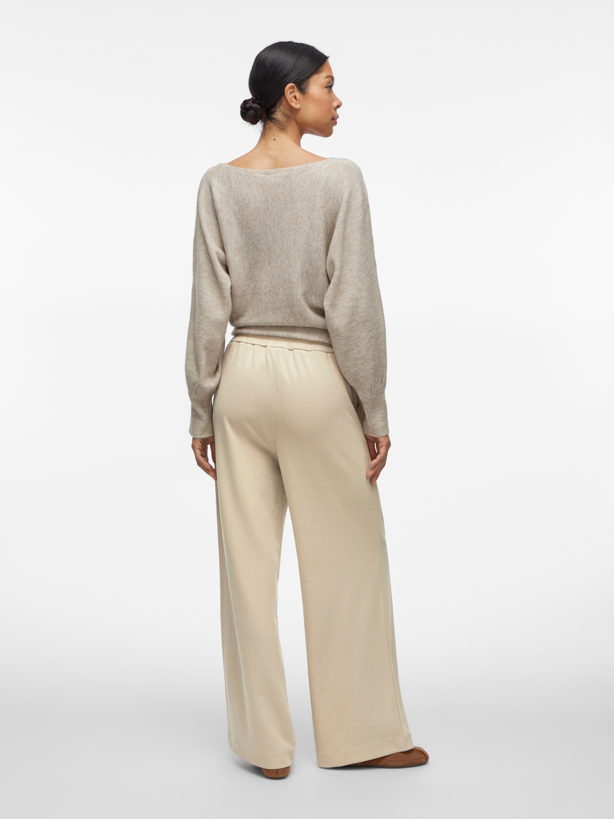 Vila Schlupfhose »VICLUA HW WIDE PANTS-NOOS«  Materialmix