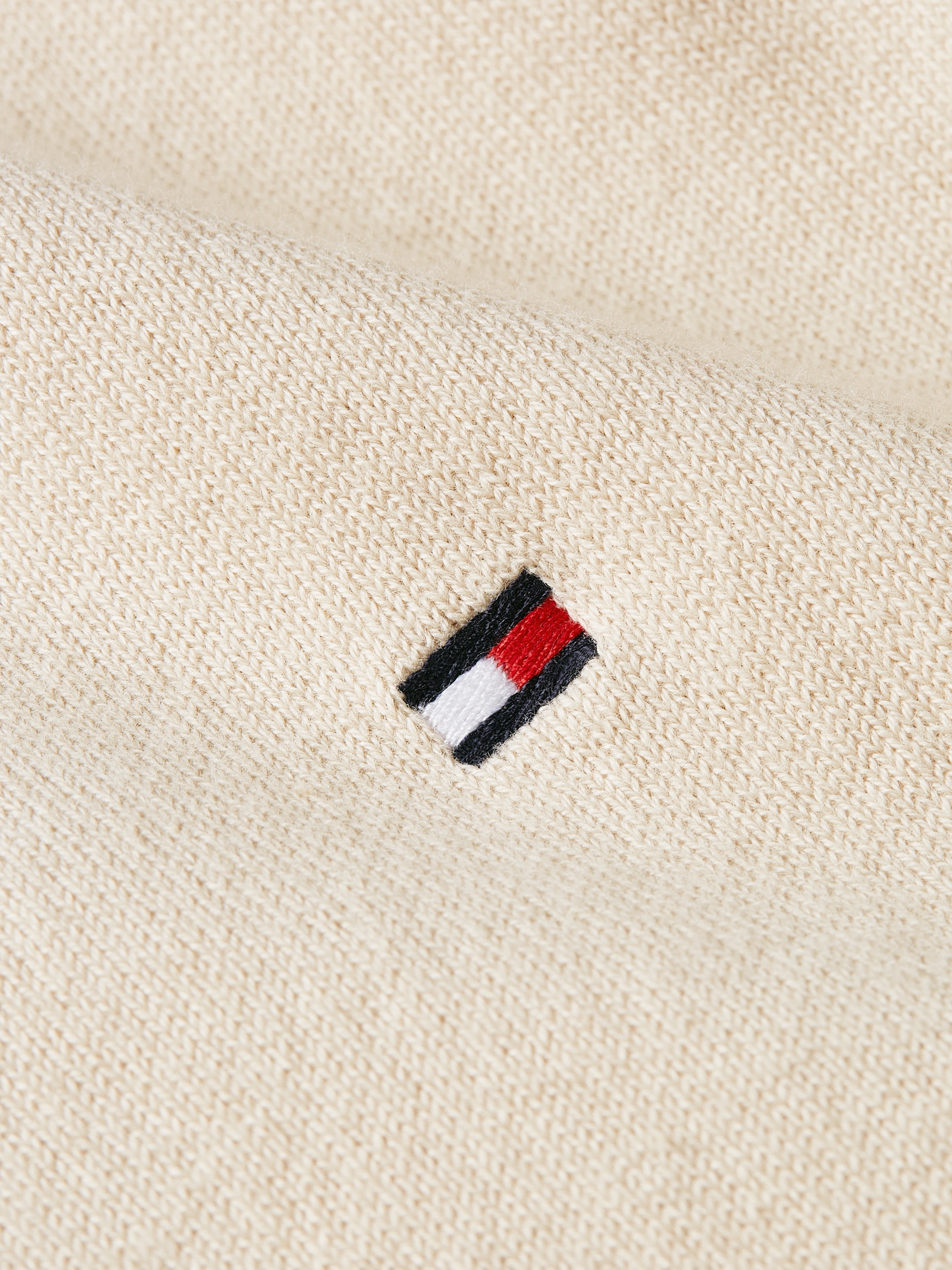 Tommy Hilfiger Cardigan »CO JERSEY STITCH CARDIGAN«, mit Logostickerei