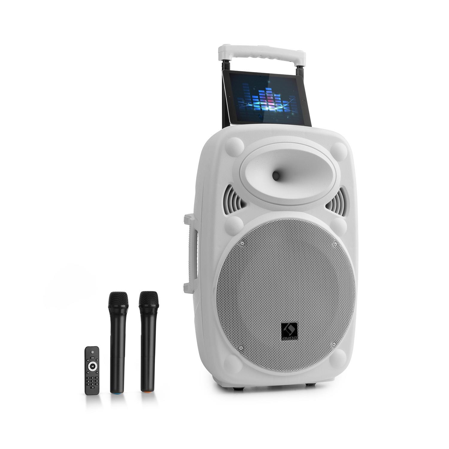 Auna Streetstar 15 Mobile PA-Anlage 15 (38 cm) 2 x UHF-Mikro 10 »Sky2-199.515«