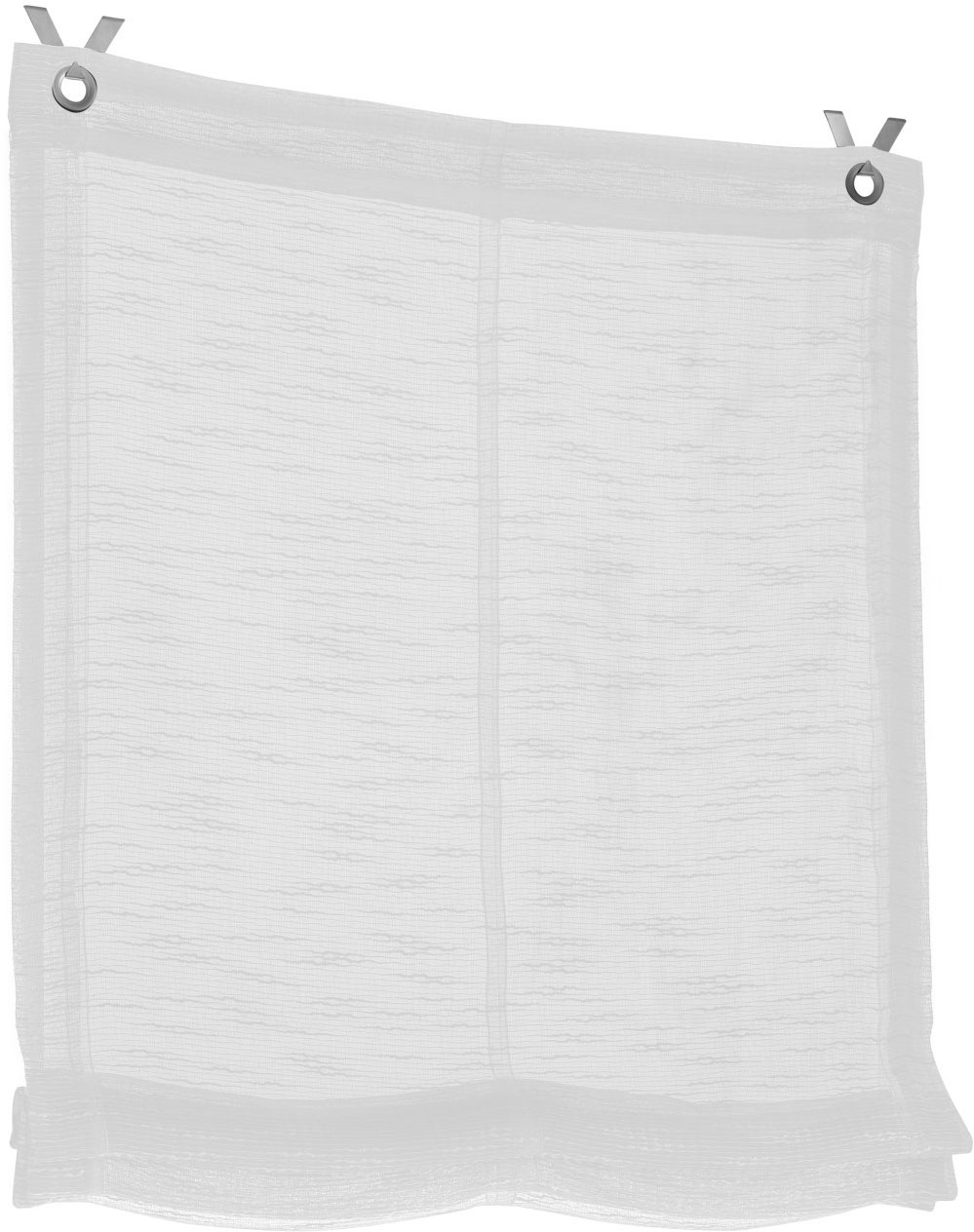 Kutti Raffrollo »Celtic« mit Hakenaufhängung freihängend halbtransparent, Polyester, Hakenaufhängung in weiß