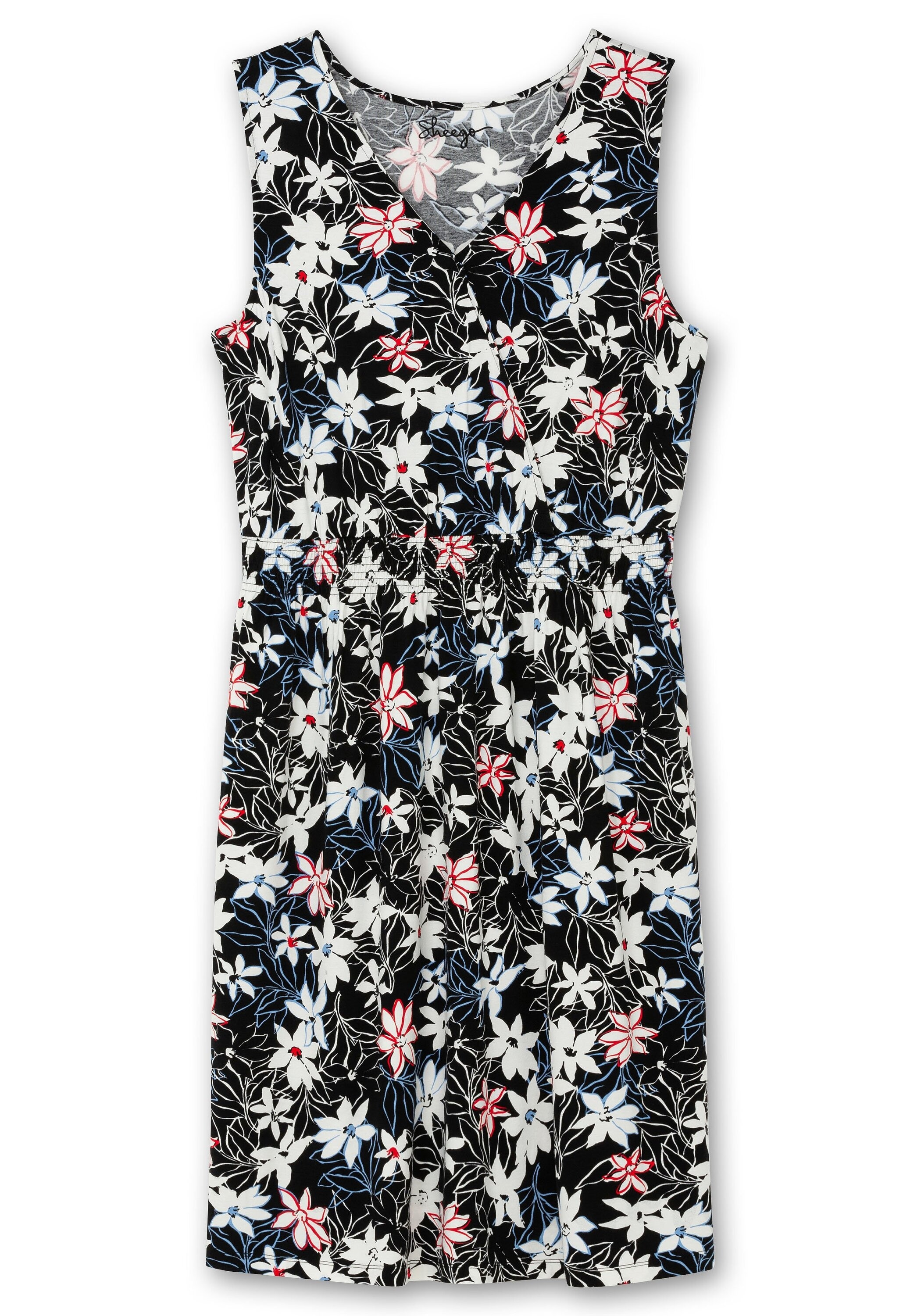 Sheego Jerseykleid »Knielanges Jerseykleid in Wickeloptik«
