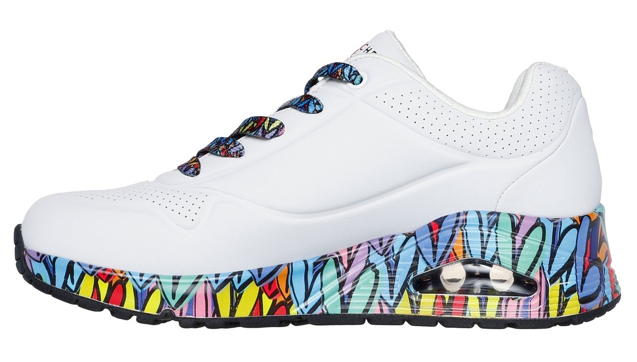 Skechers Sneaker »UNO«, Plateausneaker, Schnürschuh mit Keilabsatz