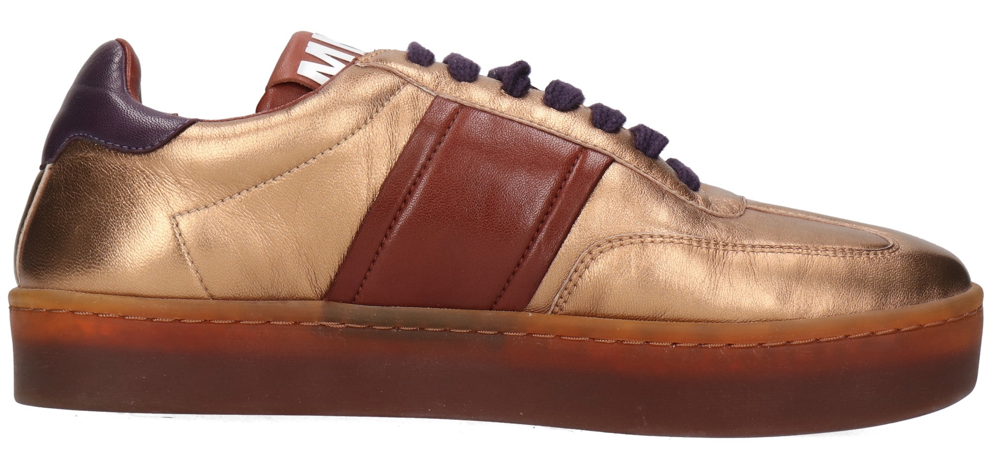 Melvin & Hamilton Sneaker »Amira 1«, Retro Sneaker, Schnürschuh, Court Sneaker mit Metallic Effect