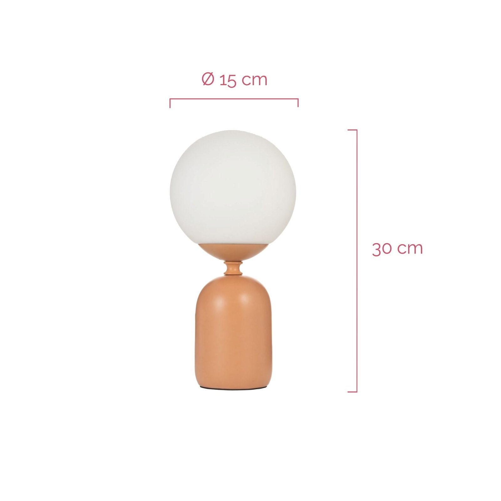 Pauleen Tischleuchte »Glowing Charm max 20W Rusty red/weiß Keramik«, 1 flammig, Leuchtmittel E14 | ohne Leuchtmittel, E14