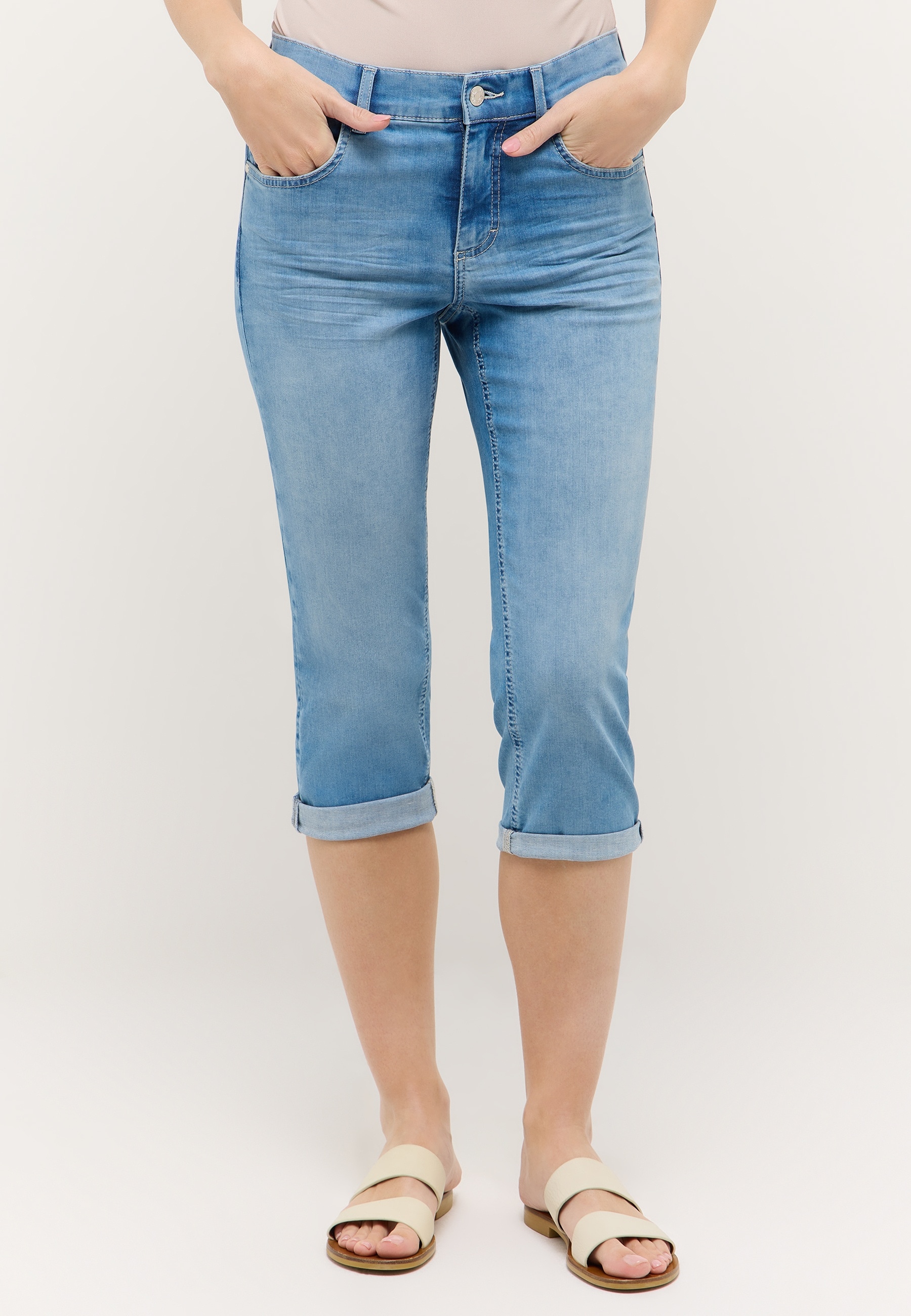 ANGELS Caprijeans »CICI TURN UP« mit Stretch und Aufschlag