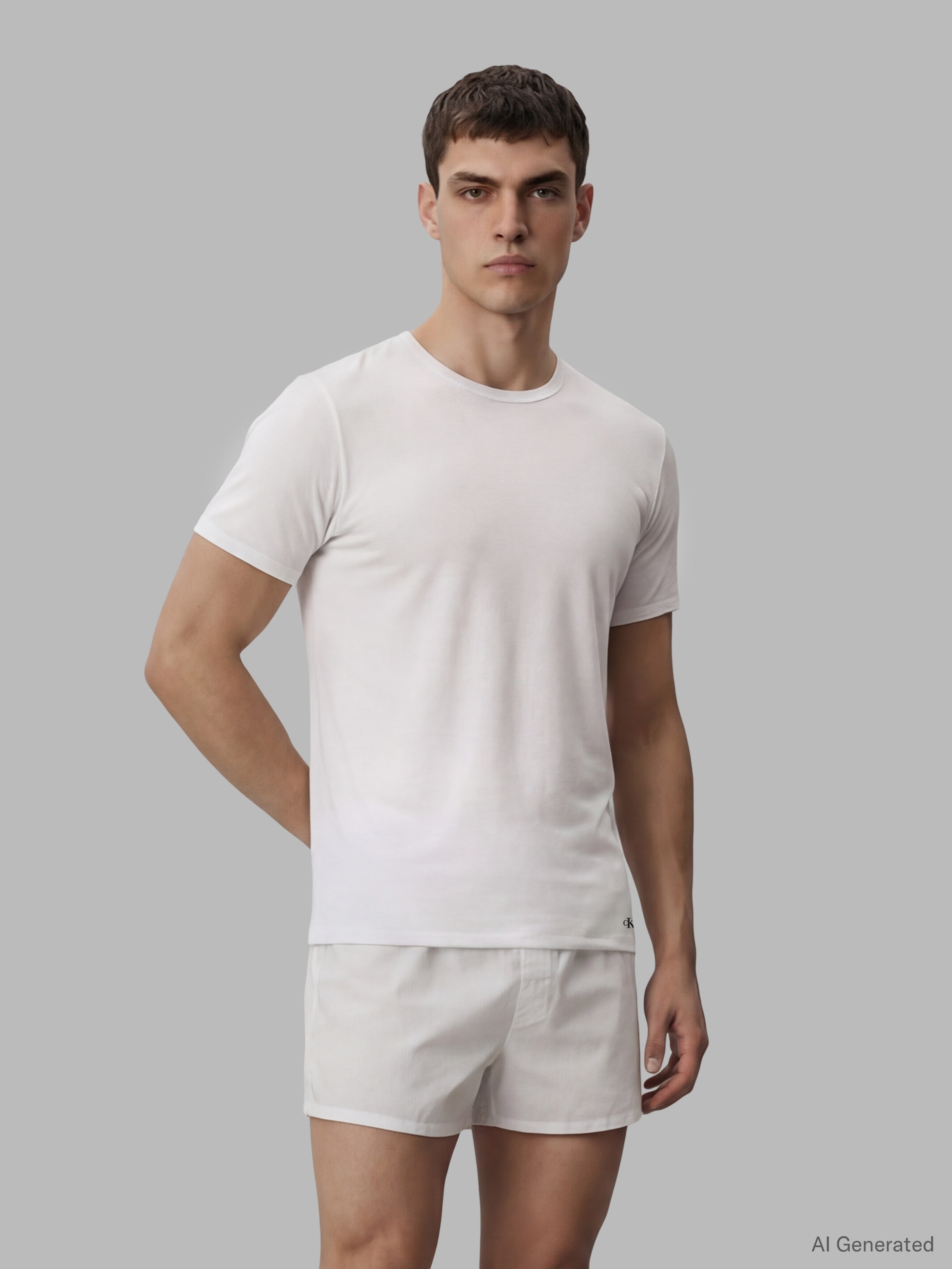 Calvin Klein Underwear T-Shirt »SHORT SLEEVE CREW NECK 3PK« Packung, 3er-Pack, 3 mit Logo am Saum