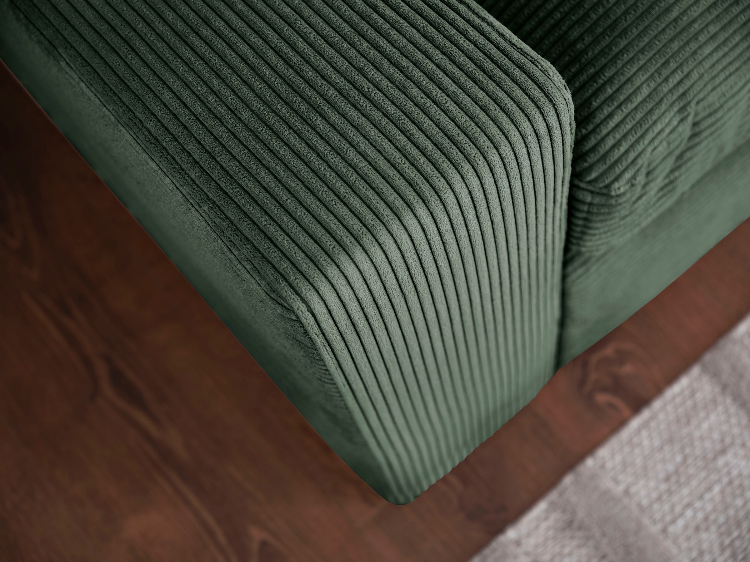 alina Ecksofa »Sandy«, mit losen Sitz und Rückenkissen, in modernem Cordstoff