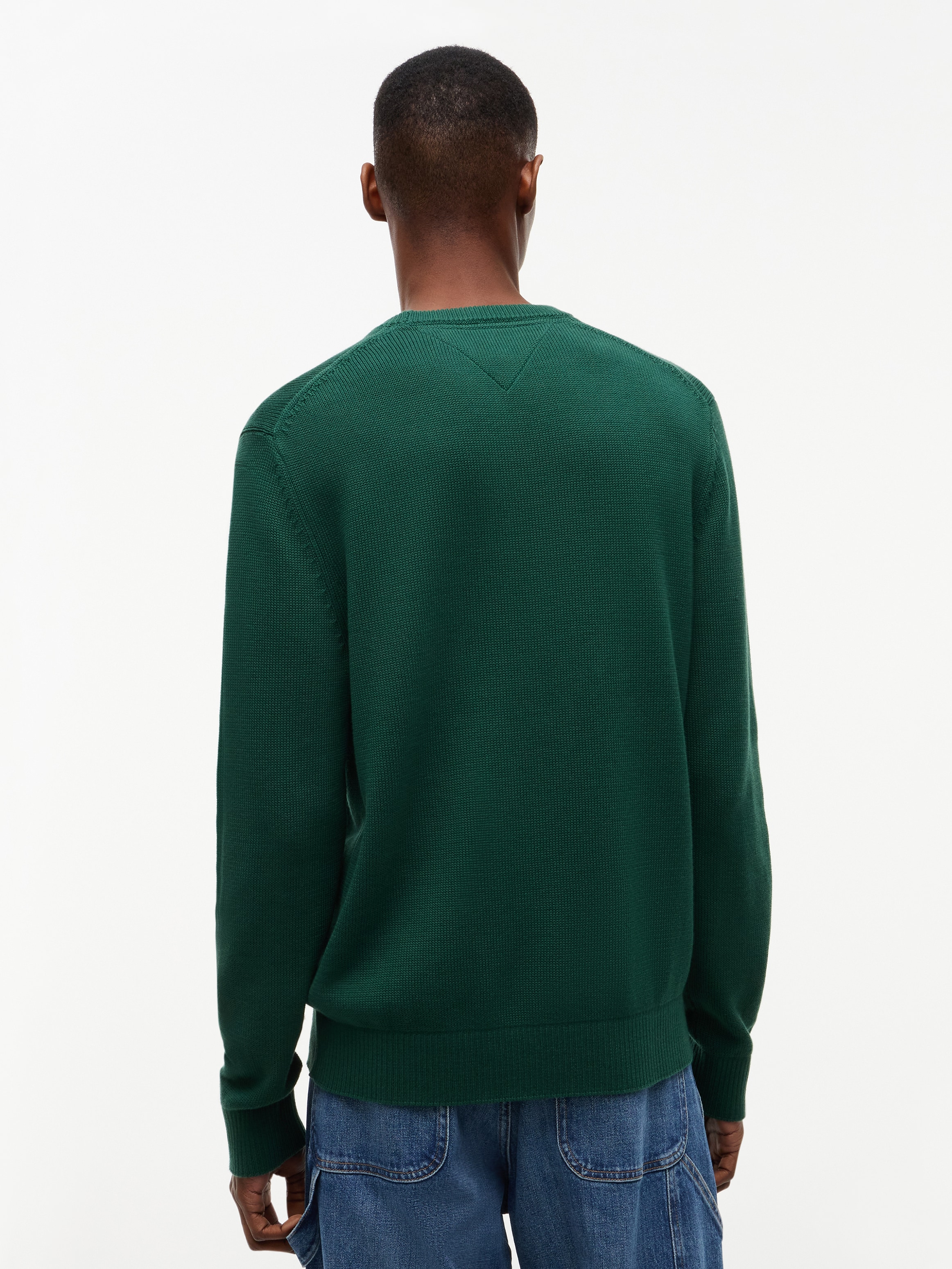 Tommy Jeans Rundhalspullover Slim fit mit Rundhalsausschnitt