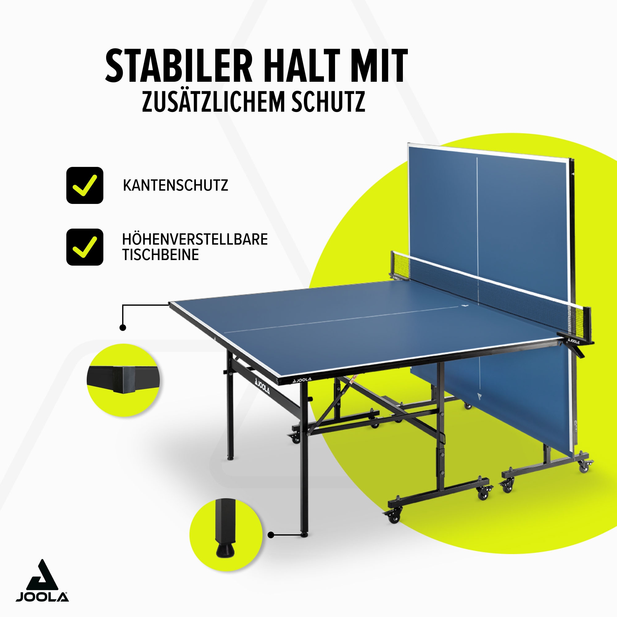 Joola Tischtennisplatte »Inside 13« Indoor Tischtennistisch - klappbares Untergestell, inkl. Netz