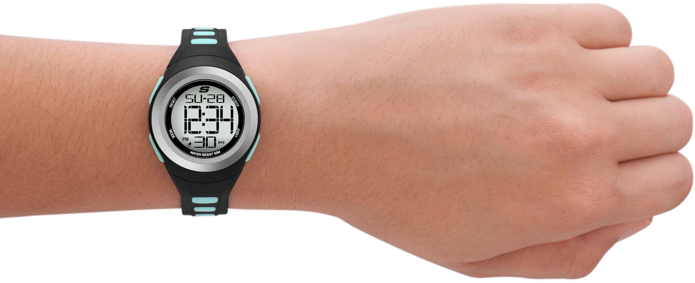 Skechers Chronograph »TENNYSON«, Quarzuhr, Armbanduhr, Damenuhr, digital, Datum, Stoppfunktion