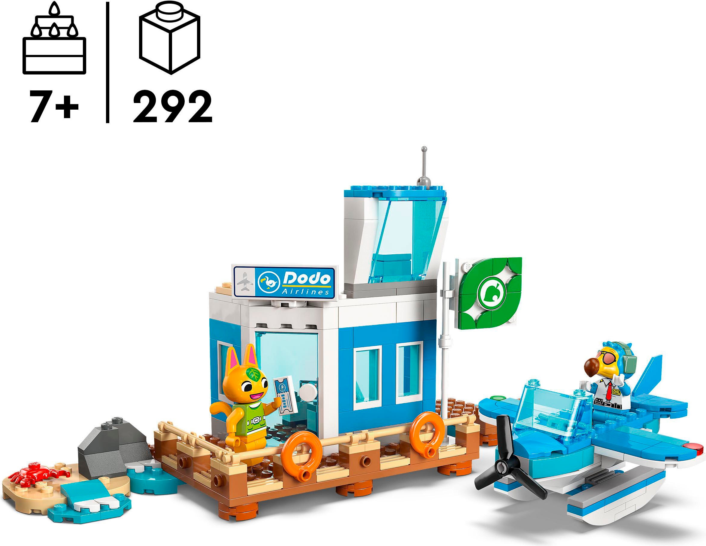 LEGO® Konstruktionsspielsteine »Flieg mit Dodo Airlines (77051), LEGO Animal Crossing«, (292 St.), Made in Europe