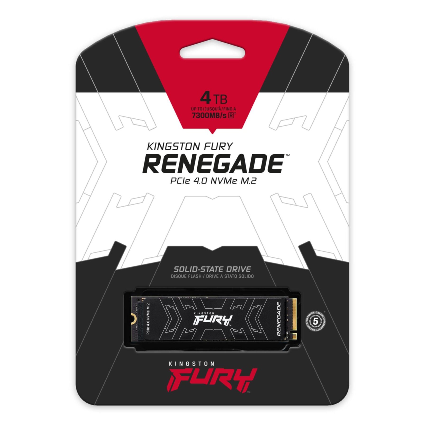 Kingston interne SSD »FURY RENEGADE 4000GB«, Anschluss M.2 (2880)