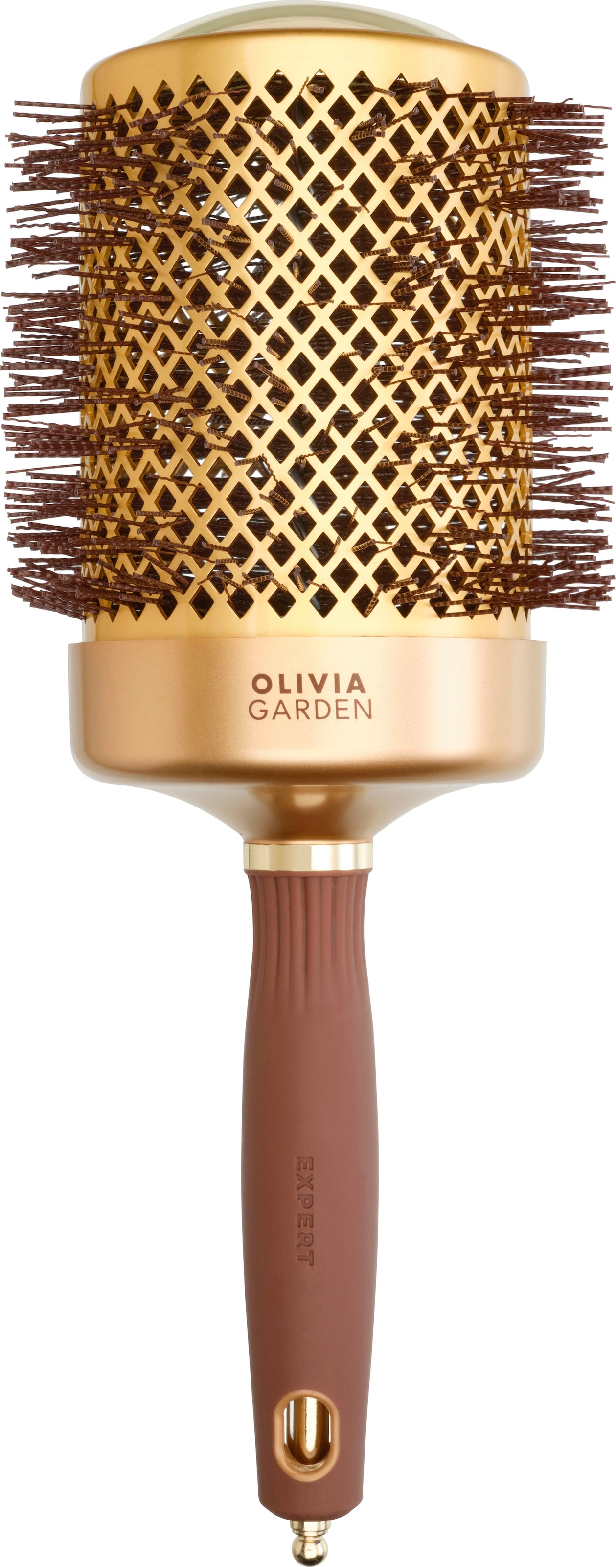 OLIVIA GARDEN Rundbürste »EXPERT BLOWOUT SHINE Wavy Bristles Gold&Brown«