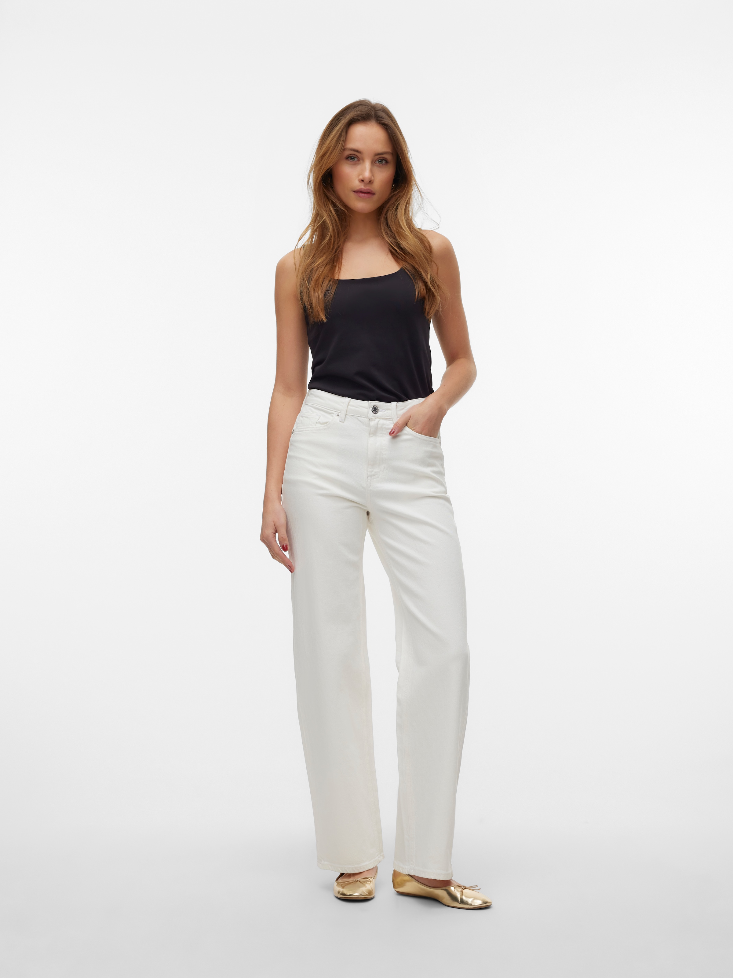 Vero Moda High-waist-Jeans »VMTESSA HR WIDE JEANS COLOR GA NOOS«