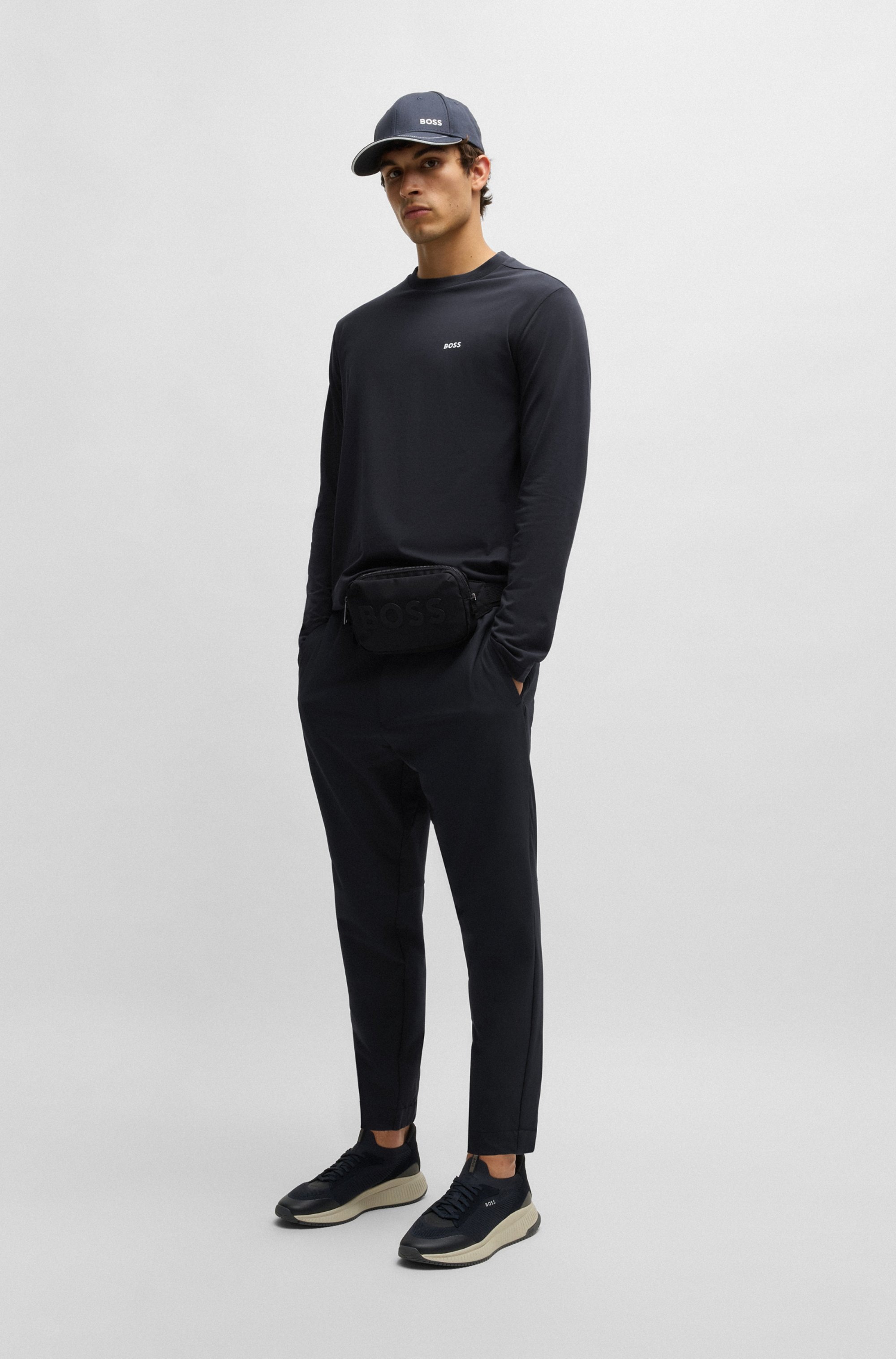 BOSS GREEN Langarmshirt »Tee Long« mit Rundhalsausschnitt