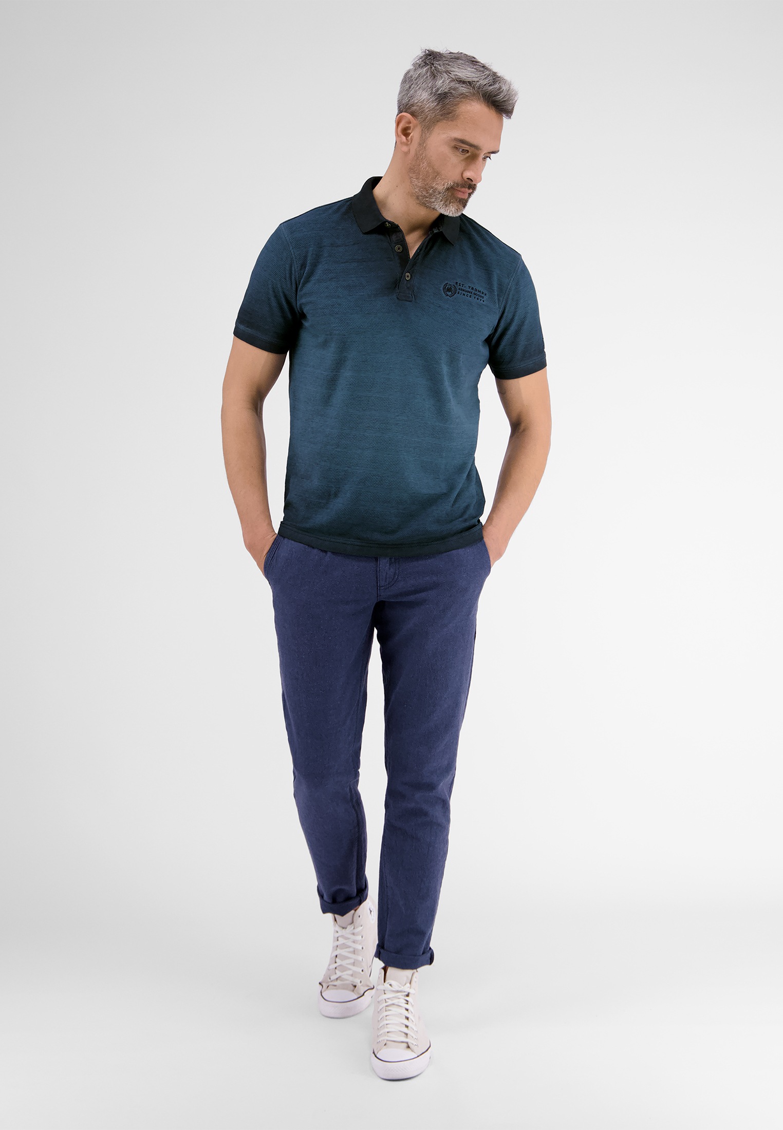 LERROS Poloshirt »LERROS Strukturqualität« OTTO gestreift Poloshirt, online bestellen in bei