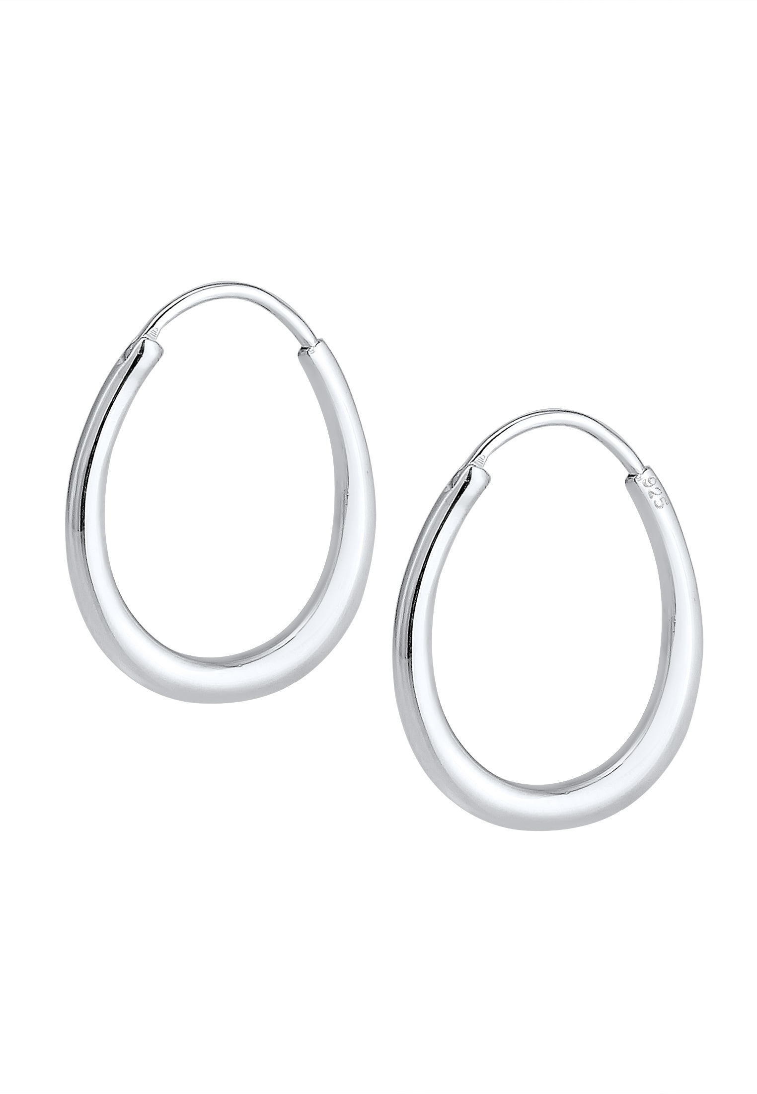 Elli Paar Creolen »Ohrringe Creolen Oval 925 Sterling Silber«
