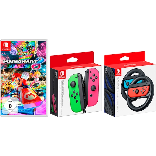 Nintendo Switch Wireless-Controller »Joy-Con 2er-Set«, inkl. Mario Kart 8  Deluxe + Lenkrad-Paar online bei OTTO
