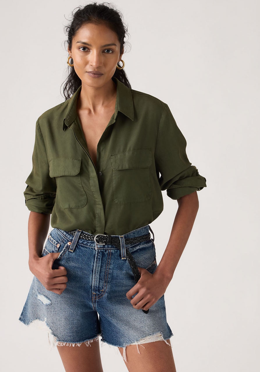 Levi's® Hemdbluse Krempelärmel mit Riegel