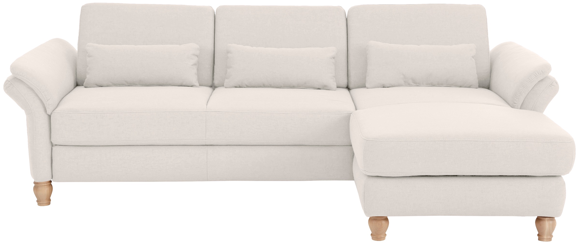 Home affaire Ecksofa »Palace L-Form«, incl. Sitztiefenverstellung, wahlweise mit Bettfunktion und Stauraum