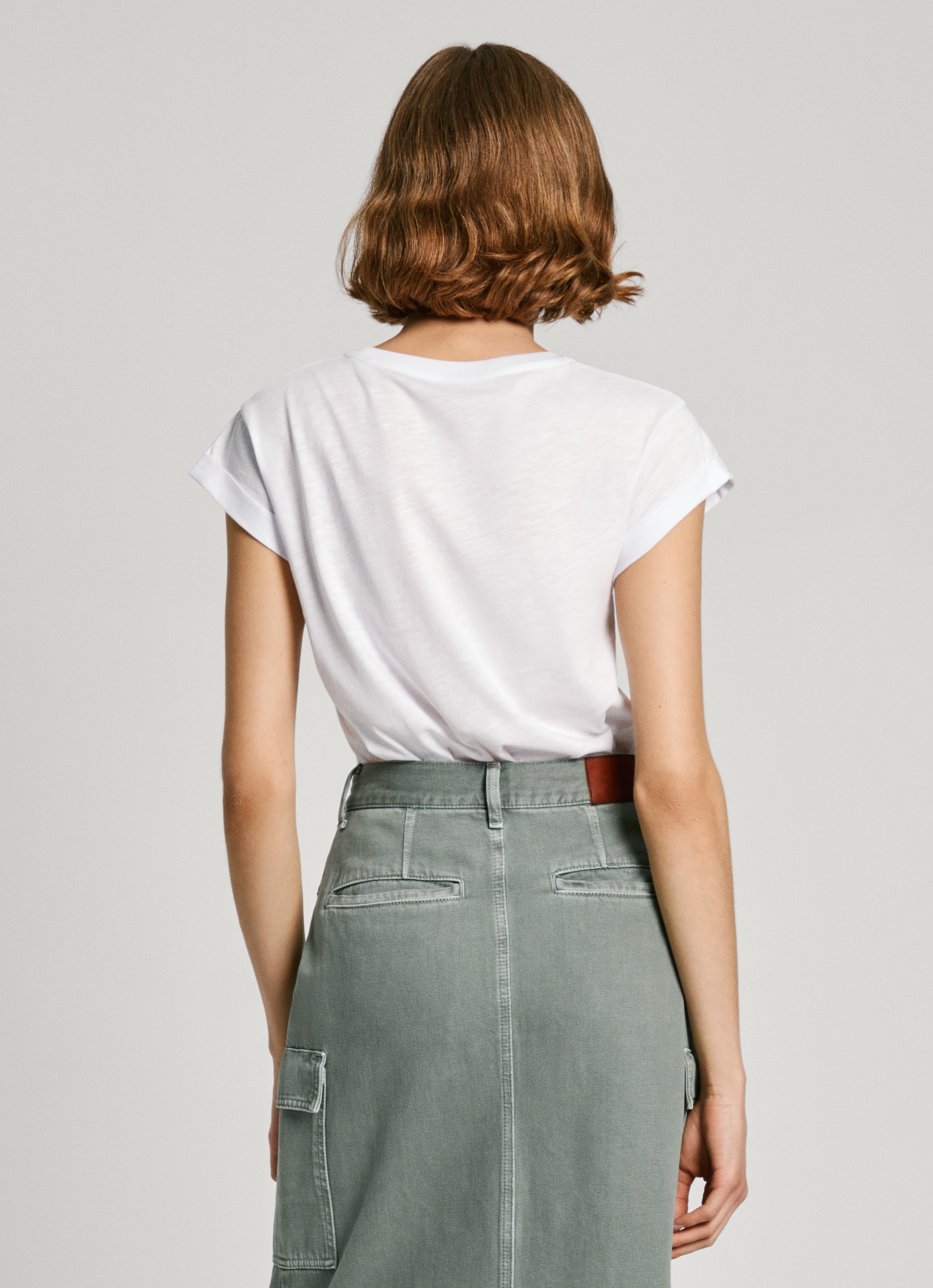 Pepe Jeans T-Shirt »EILEEN«, aus strukturierter Baumwollqualiät