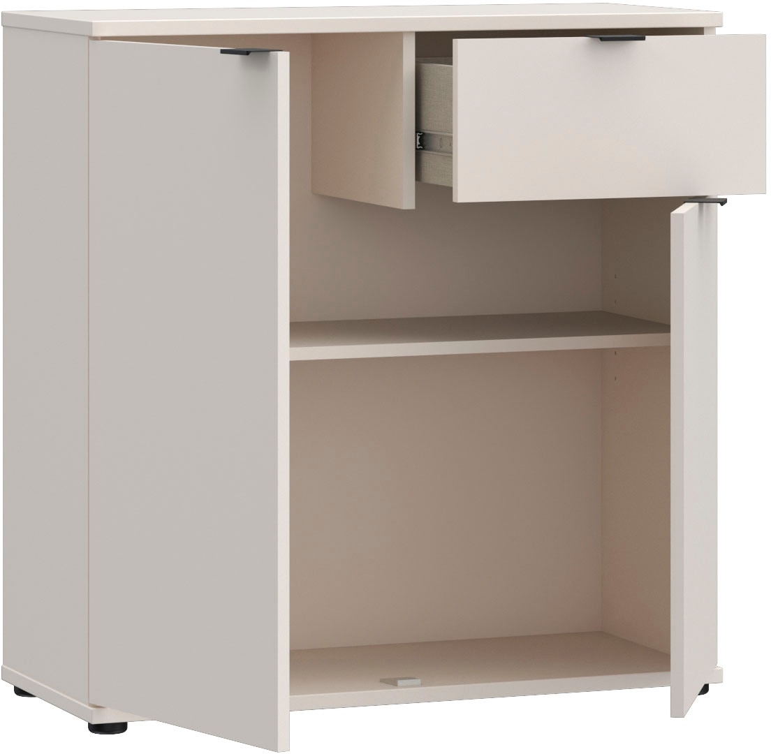 FORTE Kommode »Ganymede«, Kommode, Stauraum, Schublade; Metallgriffe, 4 Dekore, Breite 80,1cm
