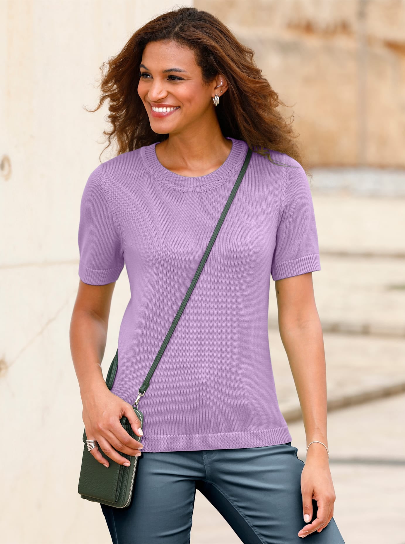 Casual Looks Kurzarmpullover »Pullover«