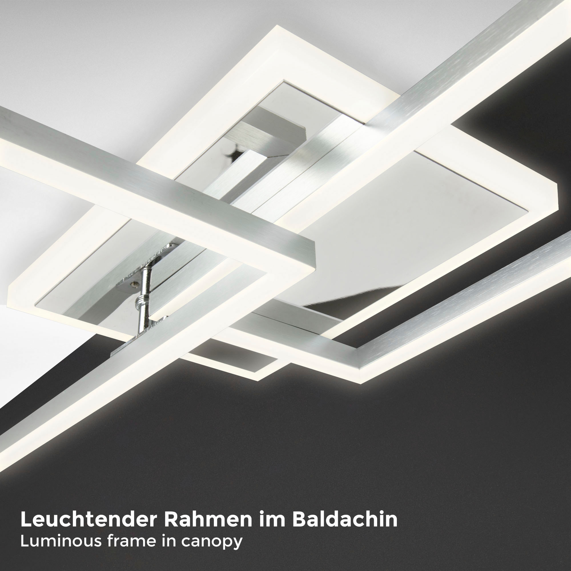 B.K.Licht LED Deckenleuchte inkl. Mittelbeleuchtung, mit Fernbedienung, inkl. LED-Platine 40 Watt, 5.200lm, 2.700 - 6.500K einstellbar/dimmbar. inkl. Nachtlichtfunktion
