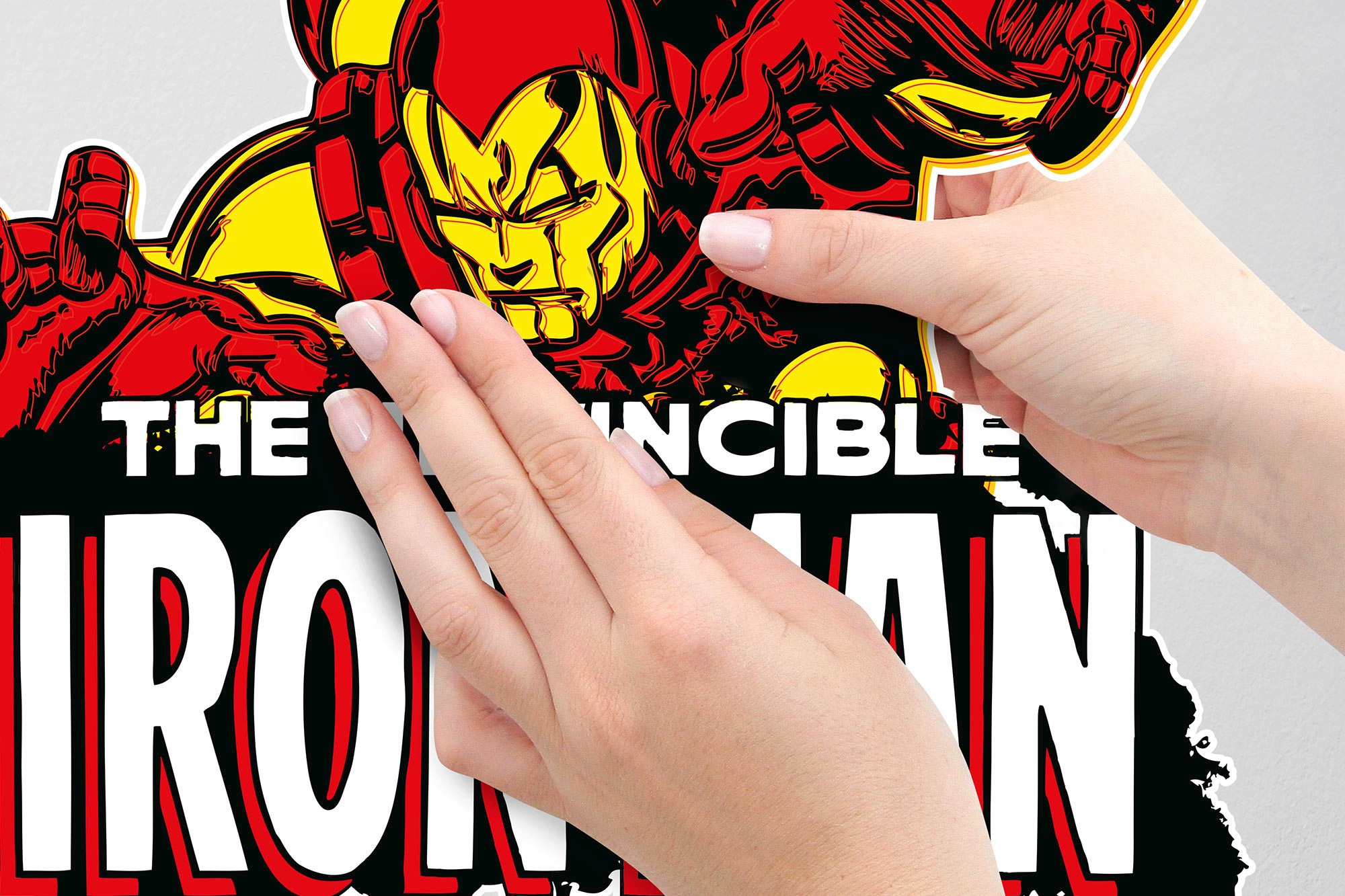 Komar Wandtattoo »Iron Man Comic Classic«, (1 St.), 50x70 cm (Breite x Höhe), selbstklebendes Wandtattoo