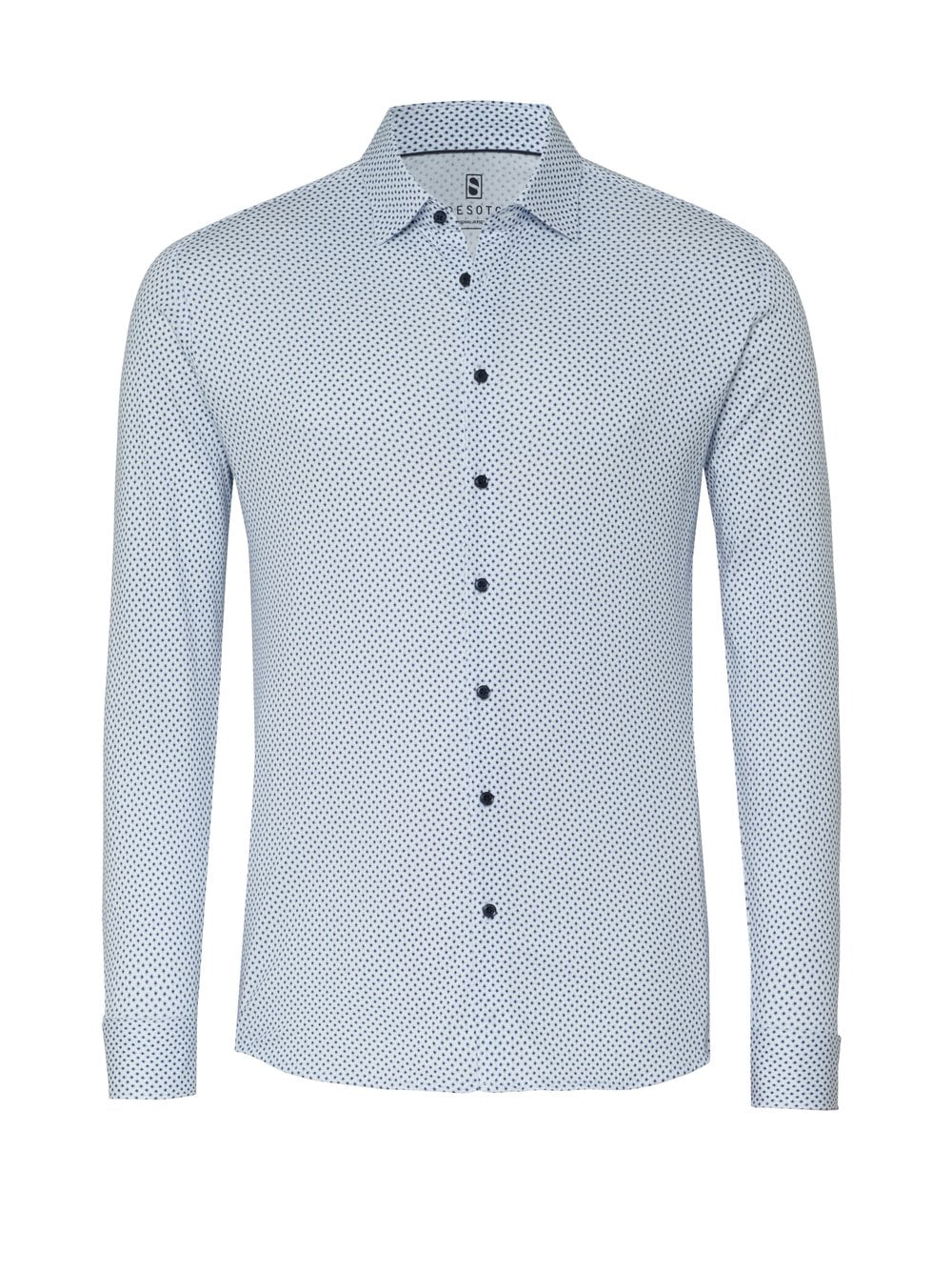 DESOTO Langarmhemd »Jersey Casual Kent«