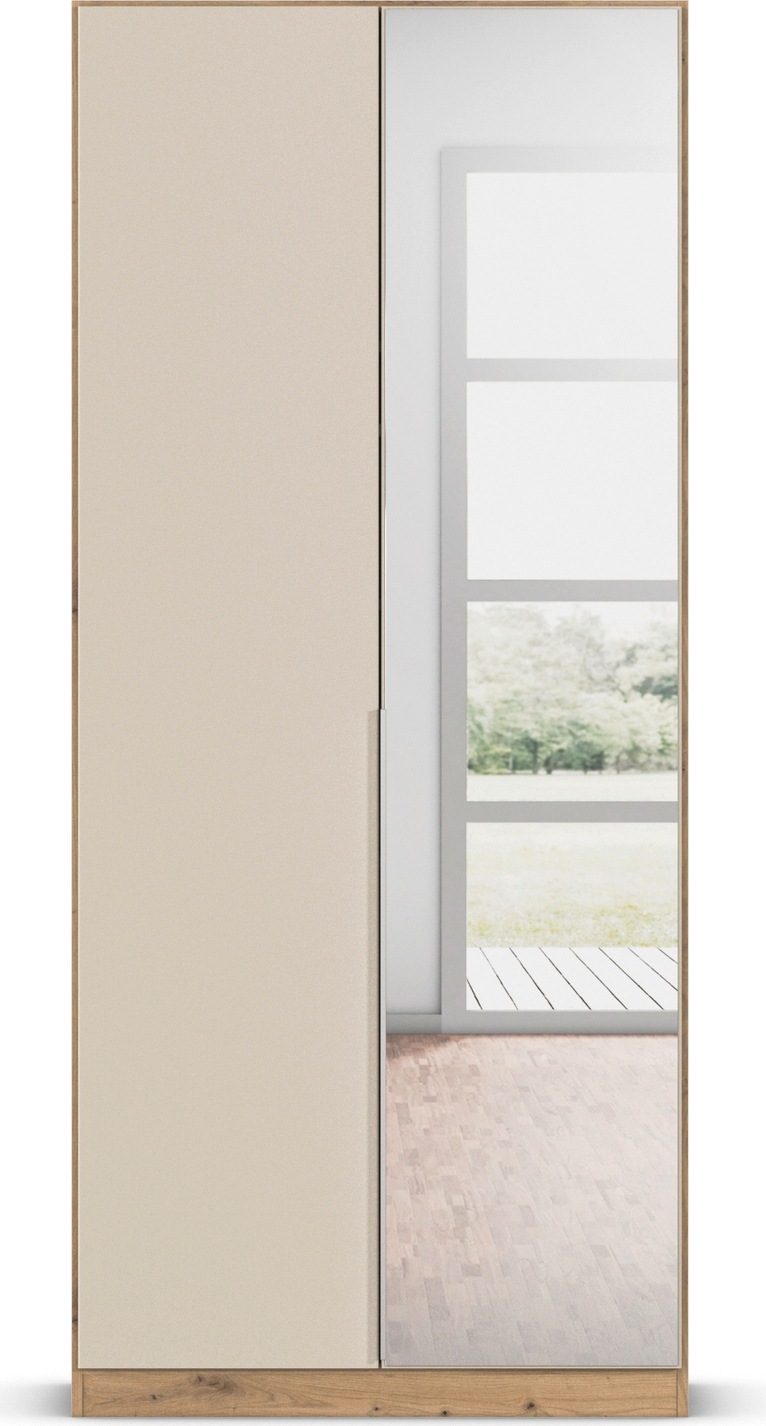 OTTO home Drehtürenschrank »Kleiderschrank Schrank Garderobe AGORDO mit Dekor- oder Hochglanzfront« in zwei Griff-Farben, Breiten 91-360 cm,  durchdachte Innenausstattung, in 7 Breiten und 2 Höhen MADE IN GERMANY