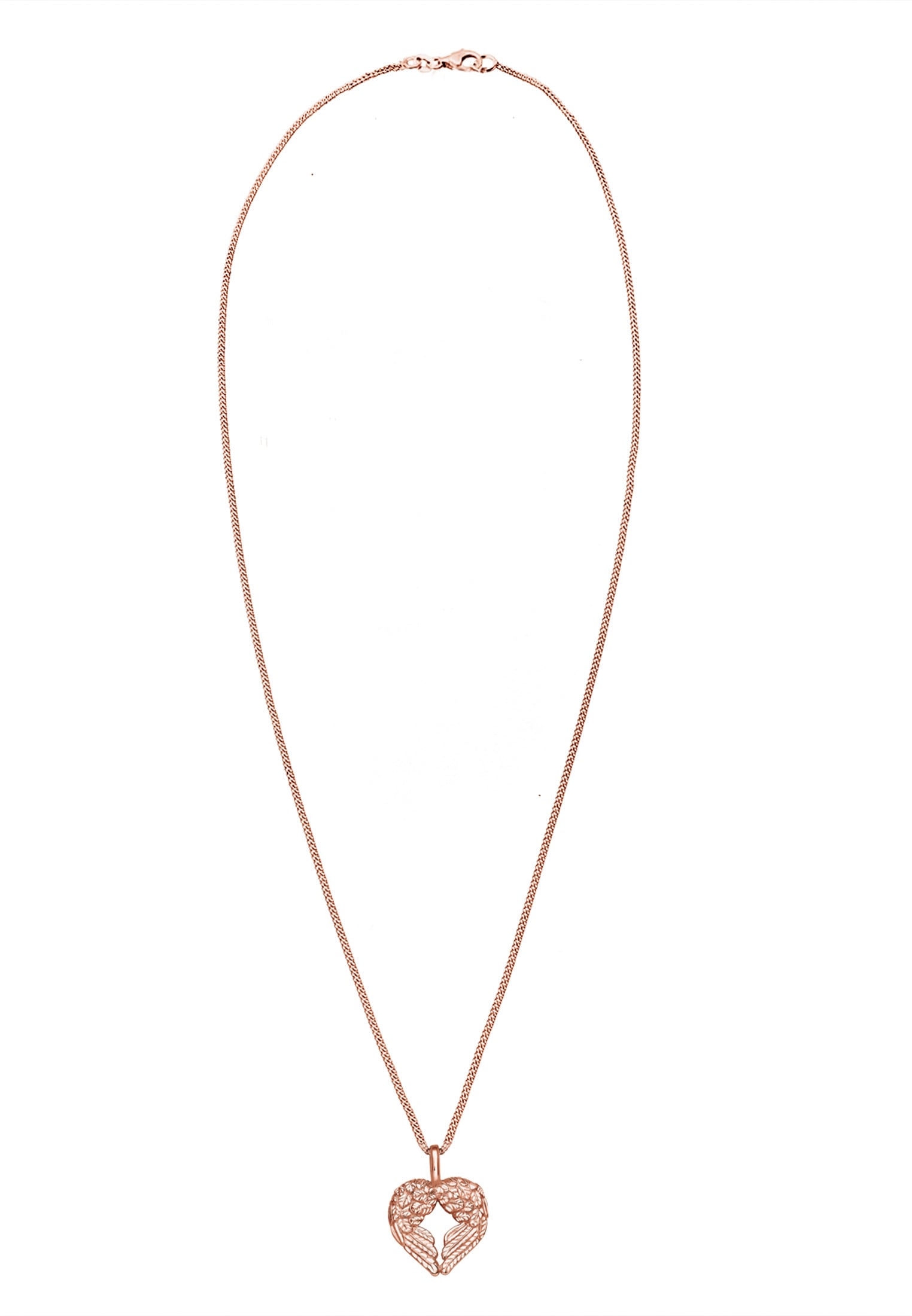 Elli Kette mit Anhänger »Halskette Flügel Herz 925 Sterling Silber«