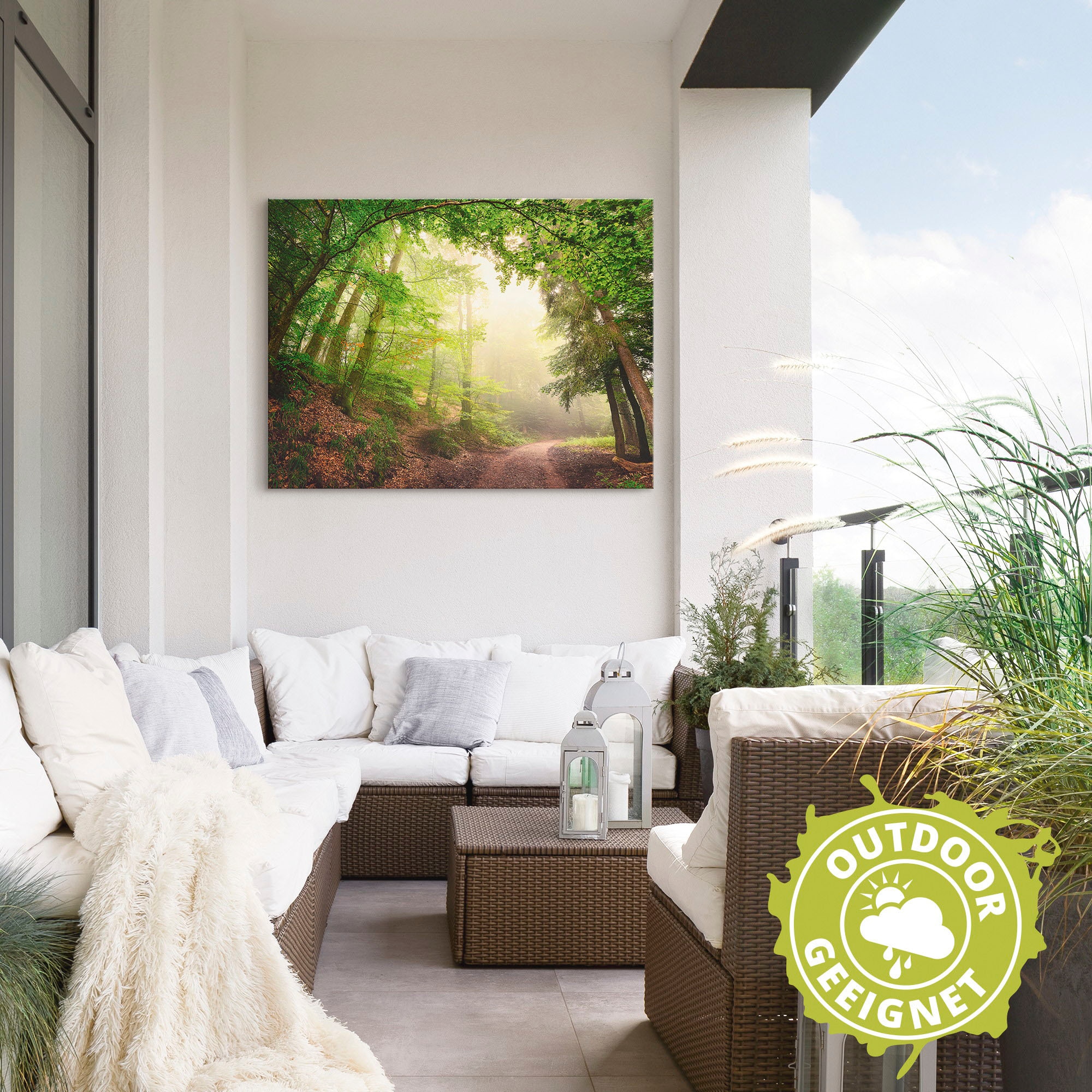 Artland Wandbild »Natürliche Torbögen durch Bäume«, Wald, (1 St.), als Alubild, Outdoorbild, Poster, Wandaufkleber in verschied. Größen