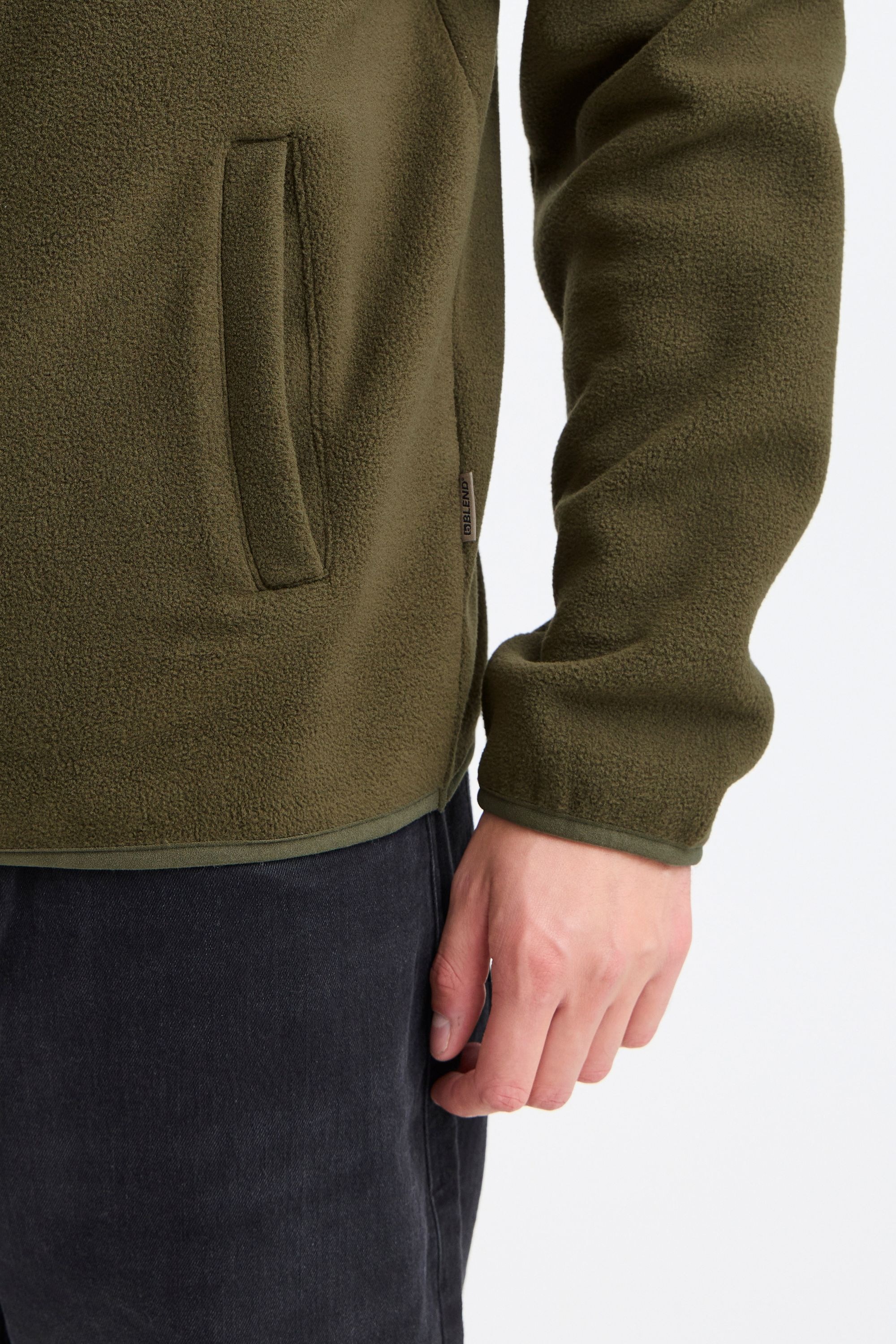 Blend Fleecejacke »Fleecejacke BHBROOKS Sweatshirt halfzipp«