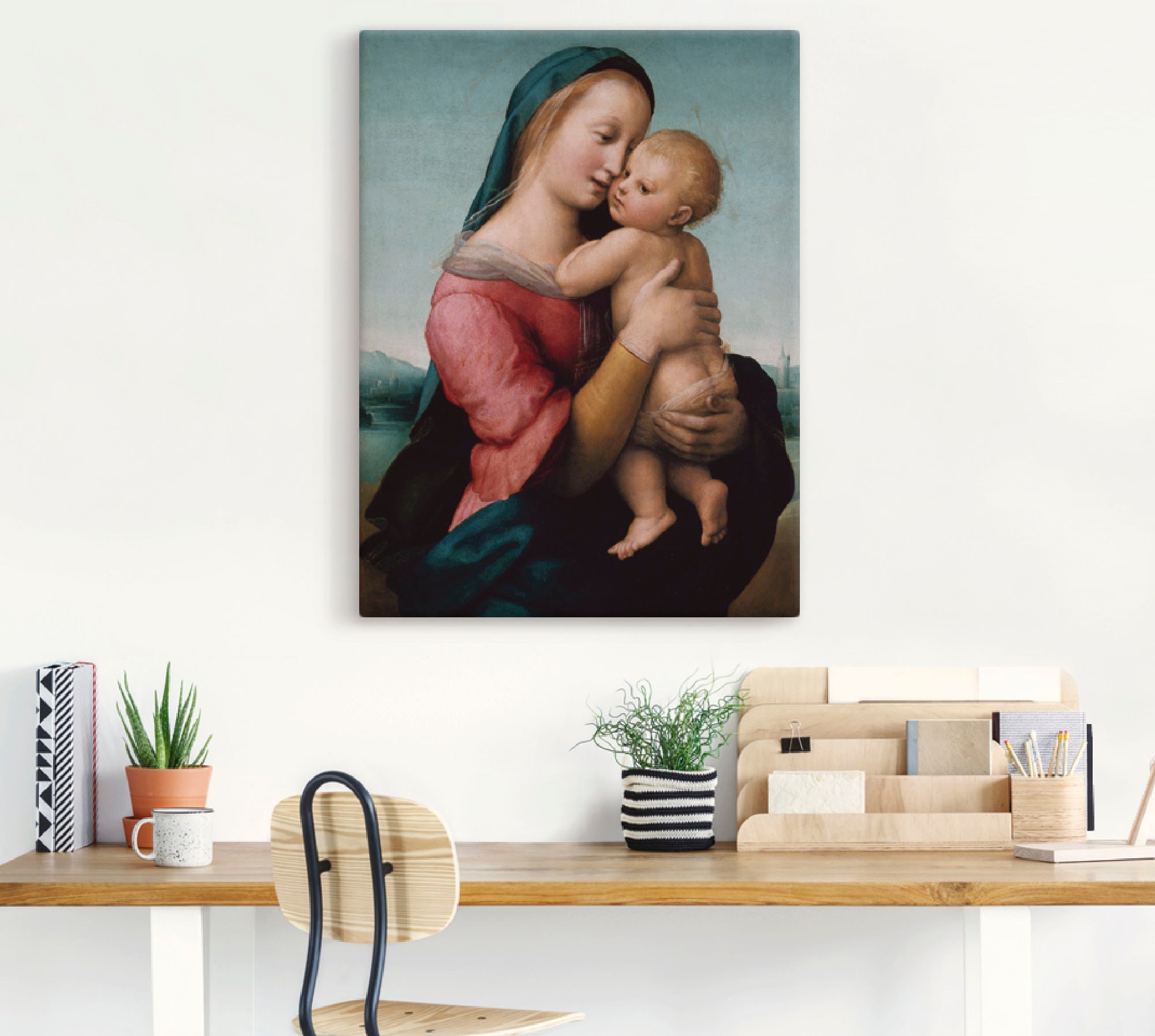 Artland Leinwandbild »Die Madonna Tempi. Um 1507«, Gruppen & Familien, (1 St.), auf Keilrahmen gespannt