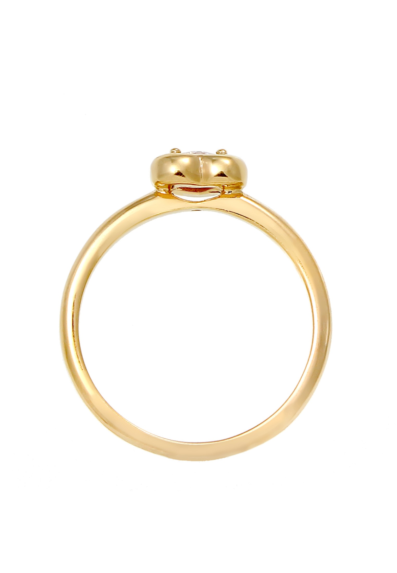 Elli Silberring »Ring Ring Herz Zirkonia Funkelnd Liebe 925 Silber«