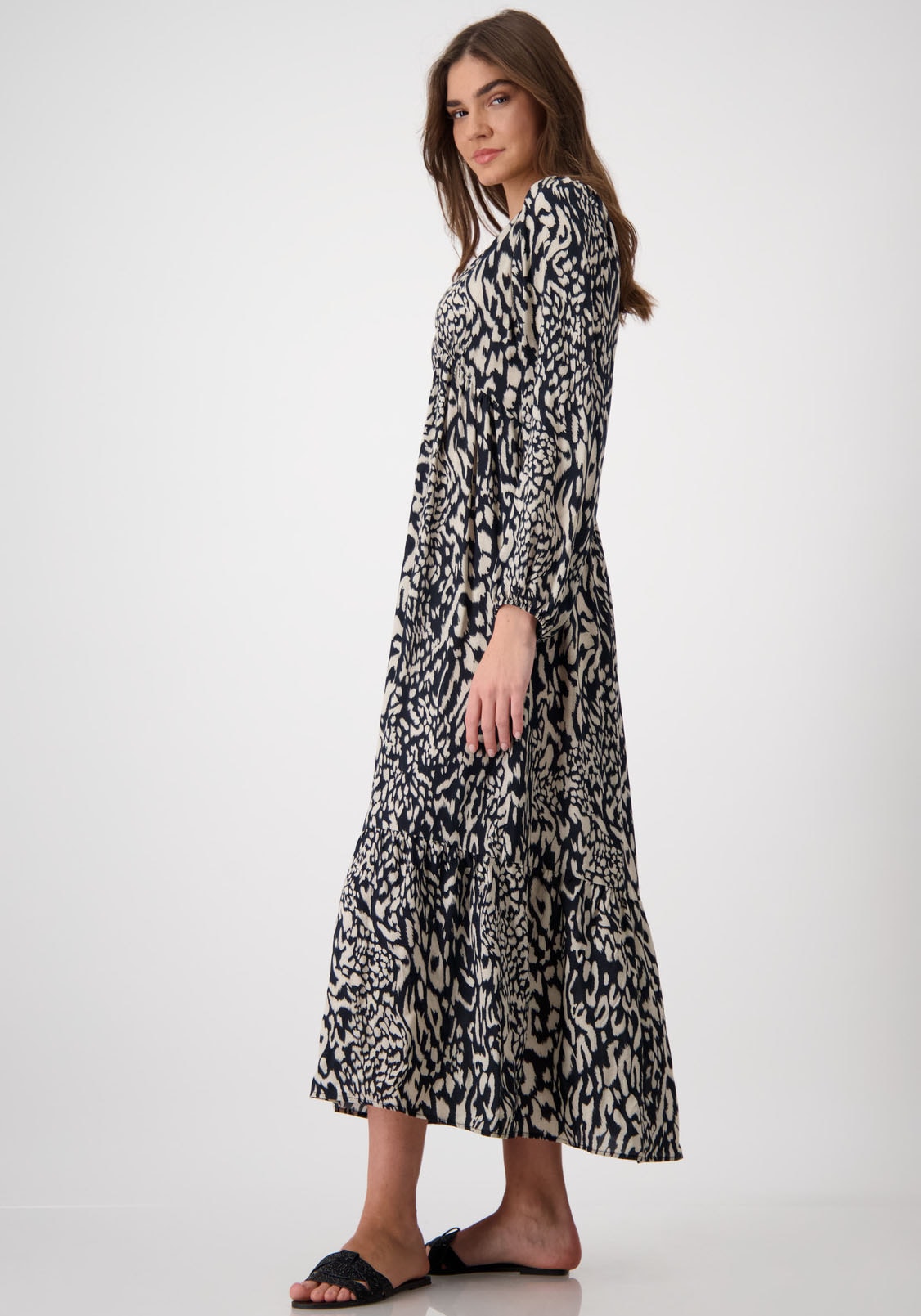 Monari Maxikleid, mit Animalprint