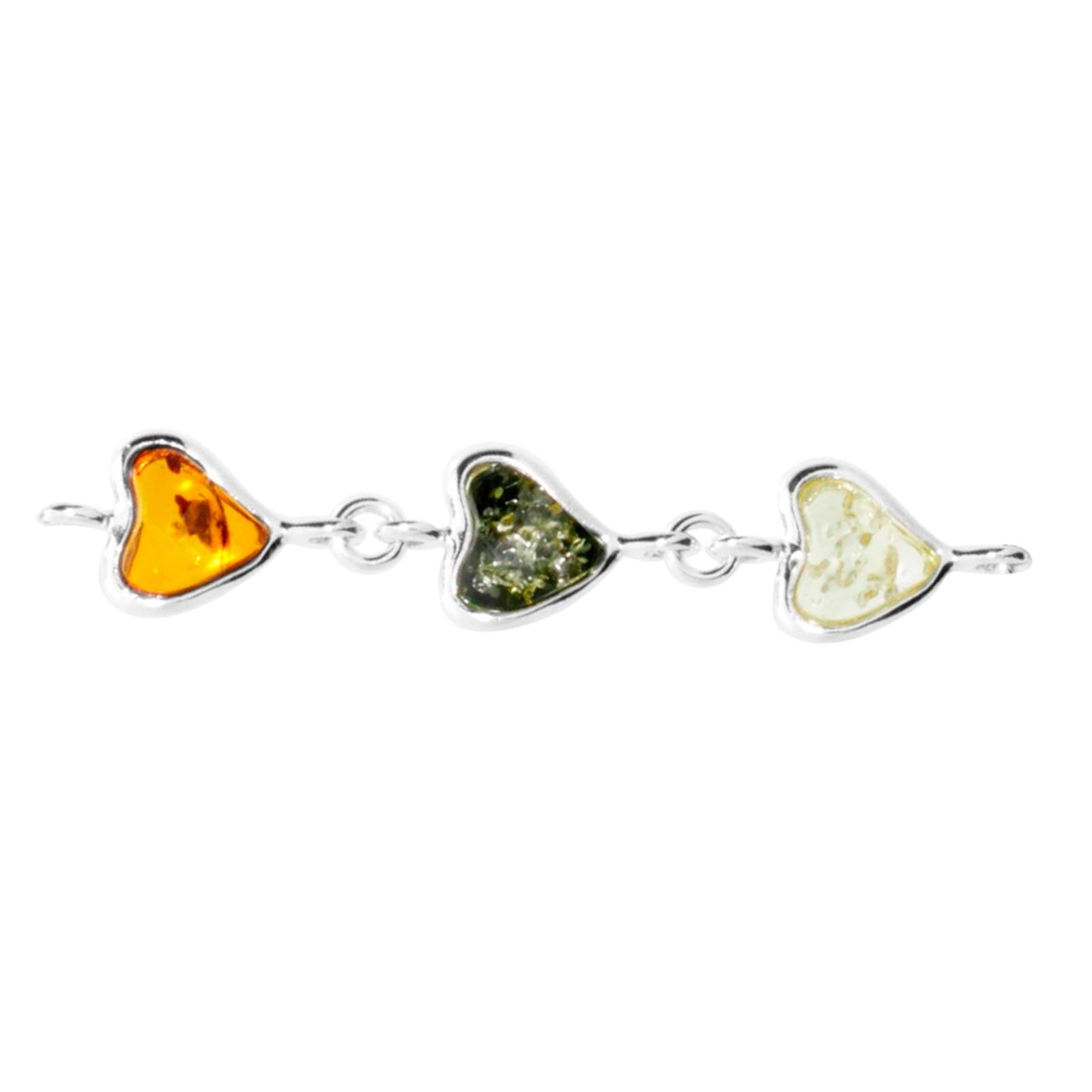 OSTSEE-SCHMUCK Armband »- Herz - Silber 925/000 - Bernstein«