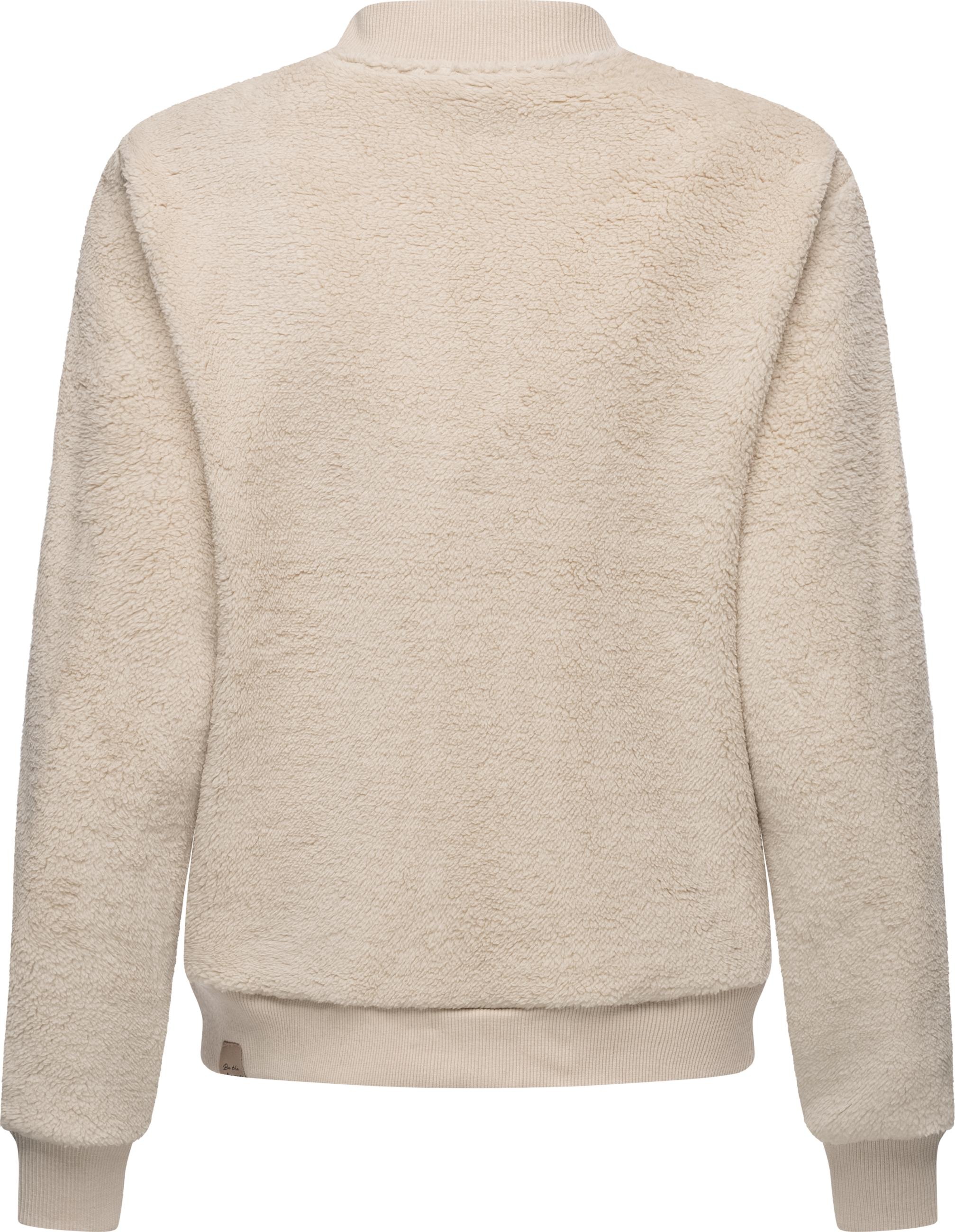 Ragwear Sweatjacke »Plüschjacke Cairro«, Flauschige Damen Übergangsjacke