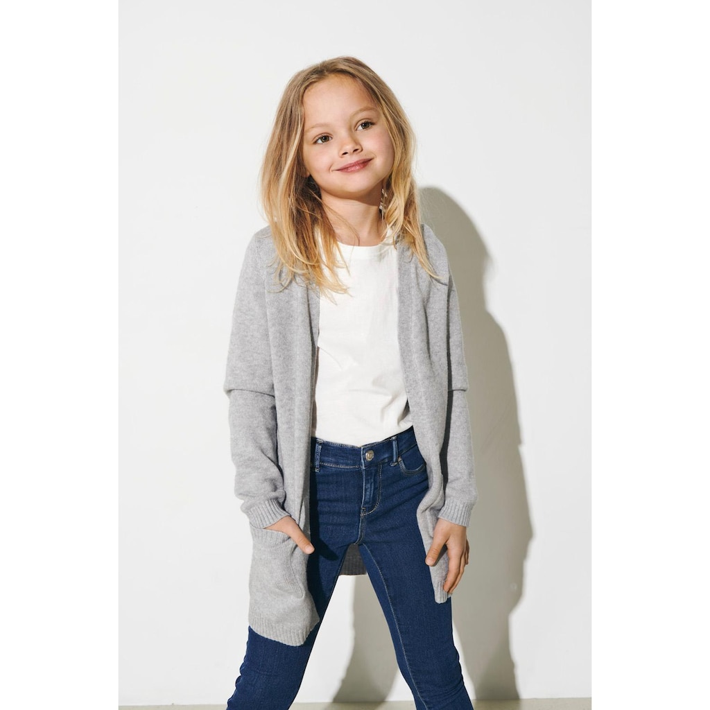 KIDS ONLY Strickjacke »KONLESLY«, offene Form mit aufgesetzten Taschen