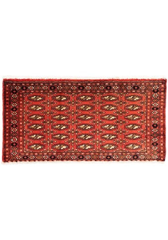 Wollteppich »Turkaman Teppich handgeknüpft rot«, rechteckig