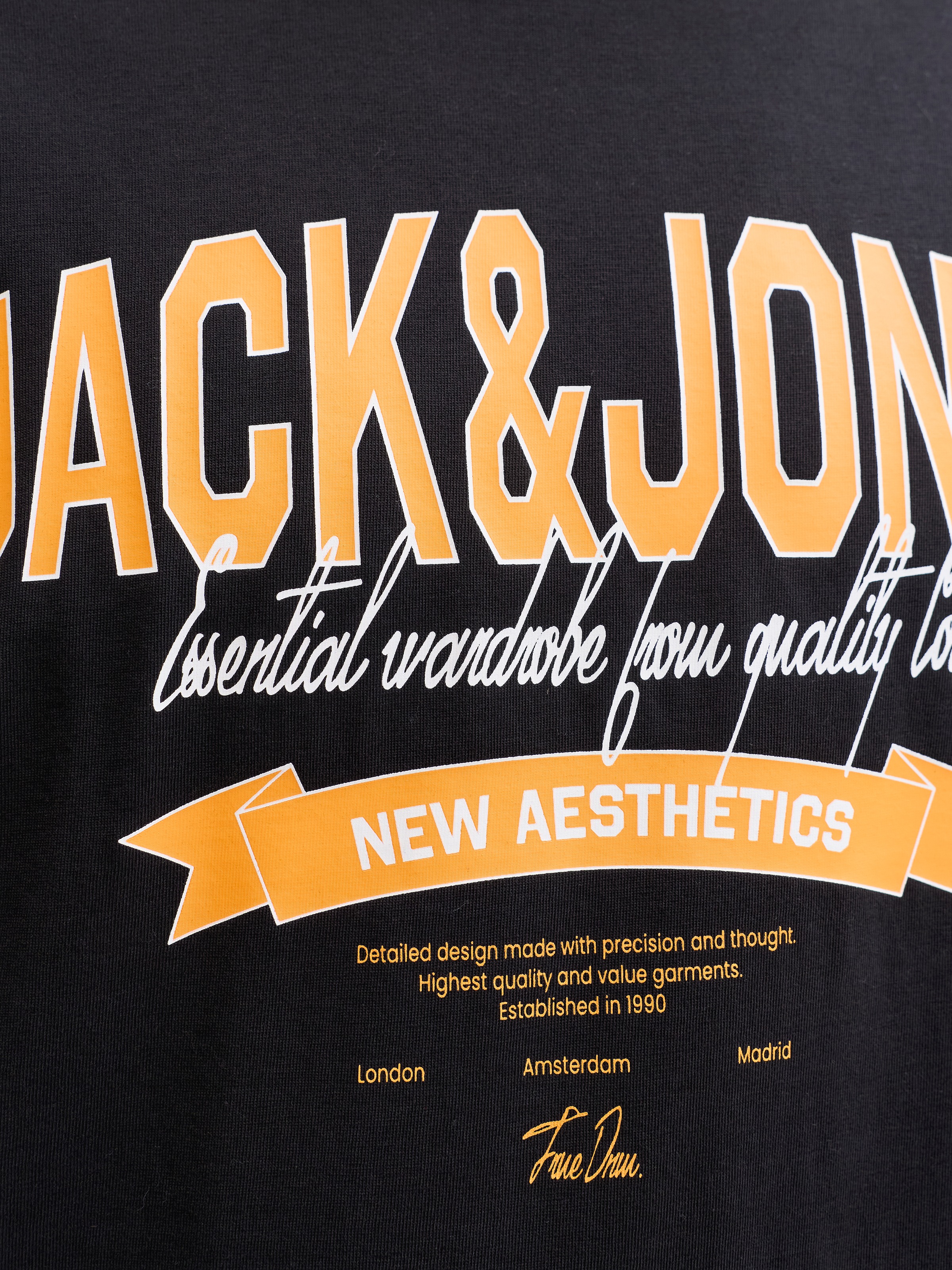Jack & Jones PlusSize Rundhalsshirt »JJELOGO TEE SS O-NECK 2 COL SS26 SN PLS« mit auffälligem Print