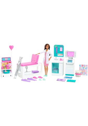 Barbie Spielwelt »Krankenstation«, (Set), mit Puppe (Brünett) und Zubehör kaufen