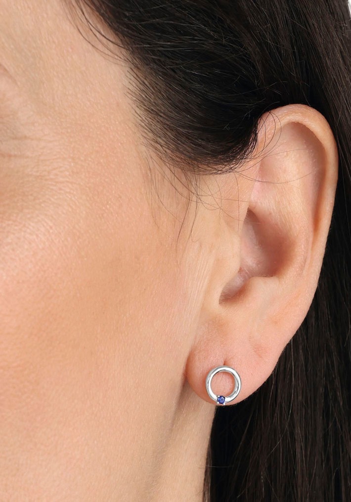 Amor Paar Ohrstecker »Kreis, 2037033«, mit Zirkonia (synth.)