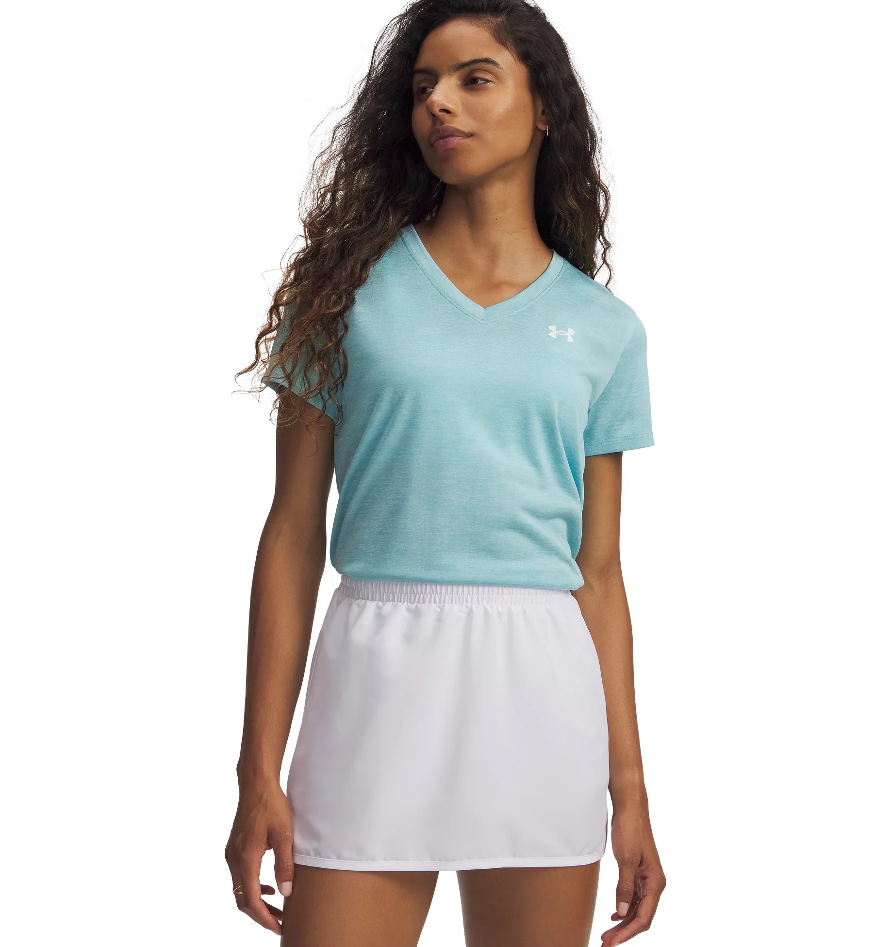 Under Armour® Trainingsshirt »TECH SSV- TWIST« mit V-Ausschnitt, Kurzarm-Design, schnell trocknend, atmungsaktiv