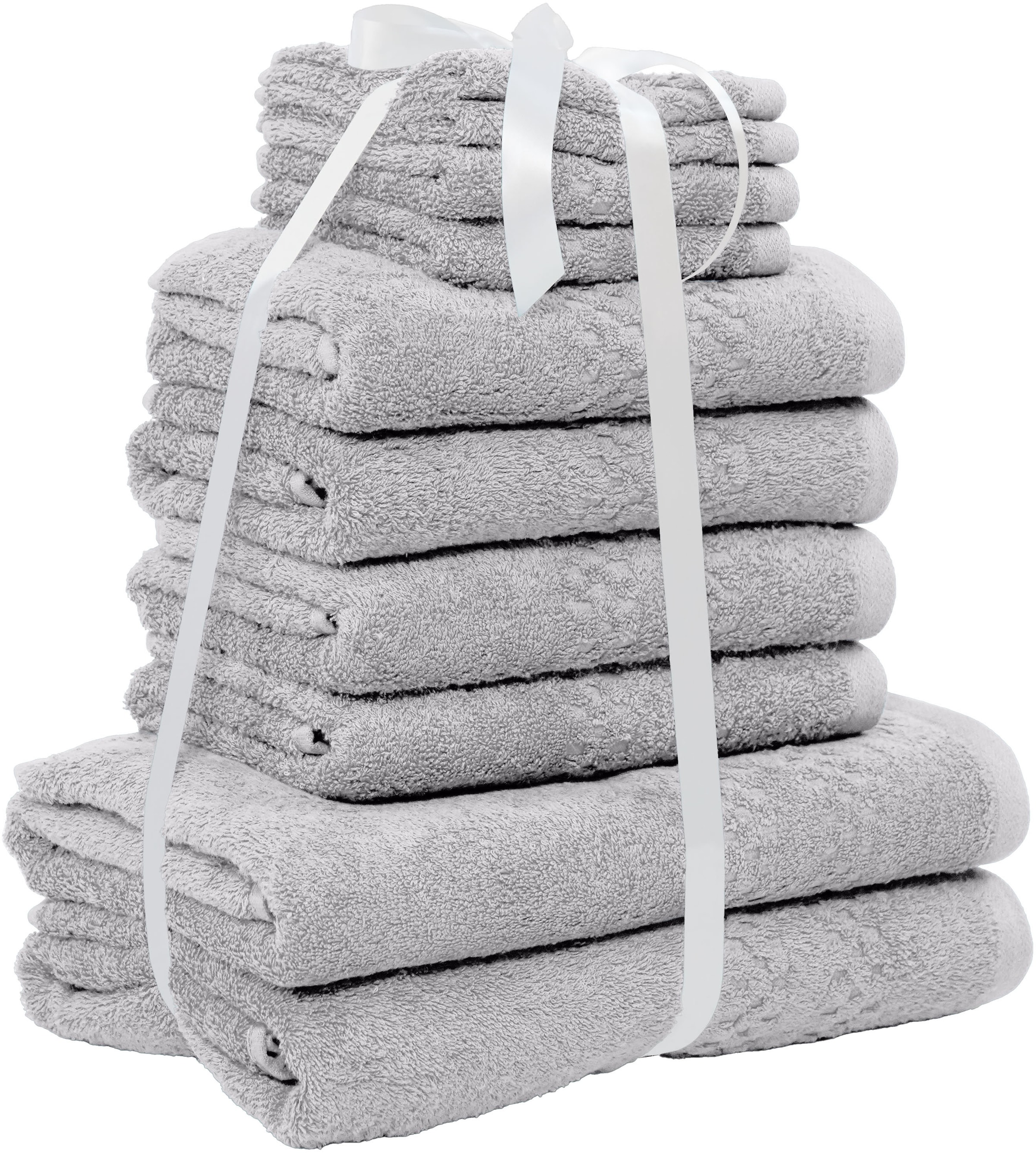 OTTO home Handtuch Set »Regona, als 10 tlg Set und Serie, Premium Handtücher, 500 gr/m²« Set 10 Stk. Frottier Duschtücher, Handtücher, Gästetücher, Seiftücher, 5 Jahre Garantie