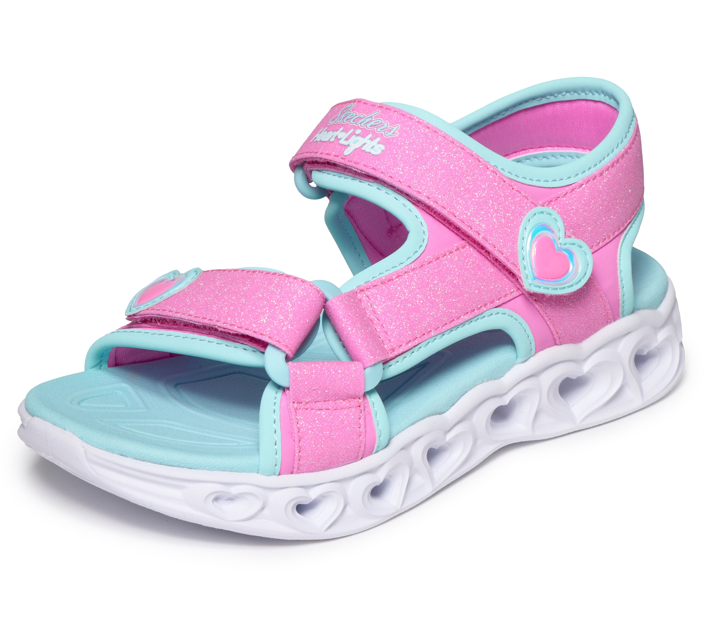 Skechers Sandale »HEART LIGHTS SANDALS«  Sommerschuh mit Klettverschluss, Größenschablone zum Download