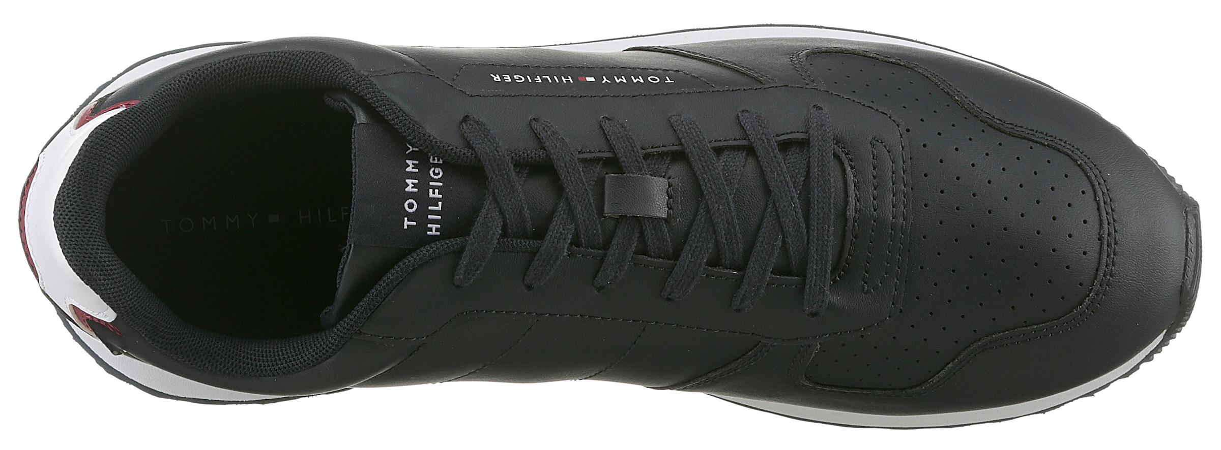 Tommy Hilfiger Sneaker »NEW RUNNER EVA MIX LTH FLAG«, Freizeitschuh, Halbschuh, Schnürschuh mit Logoschriftzug