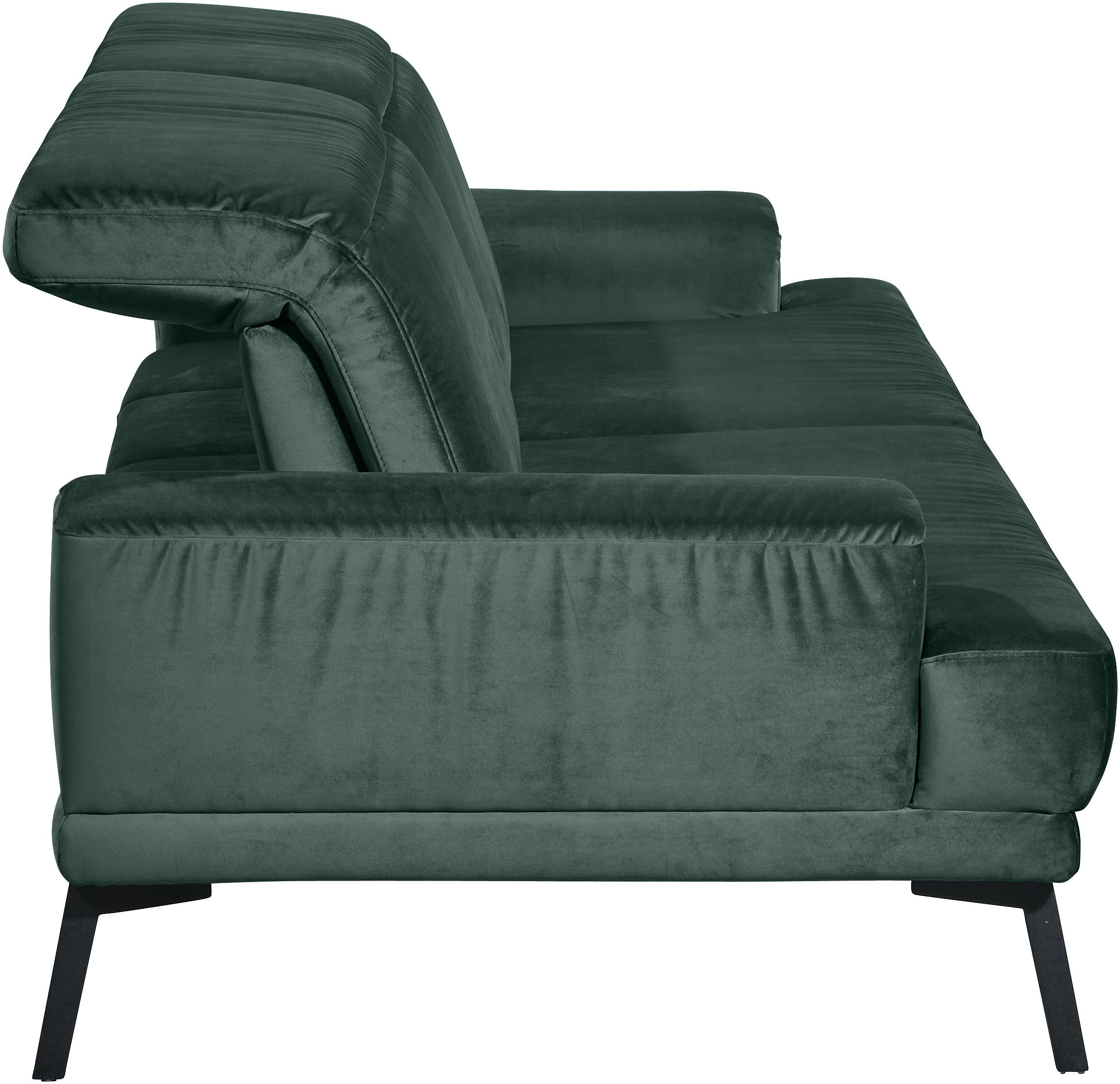 Musterring 3-Sitzer »MR 4580«, inkl. Kopf- und Sitztiefenverstellung, Fuß schwarz, B228 x T103 cm